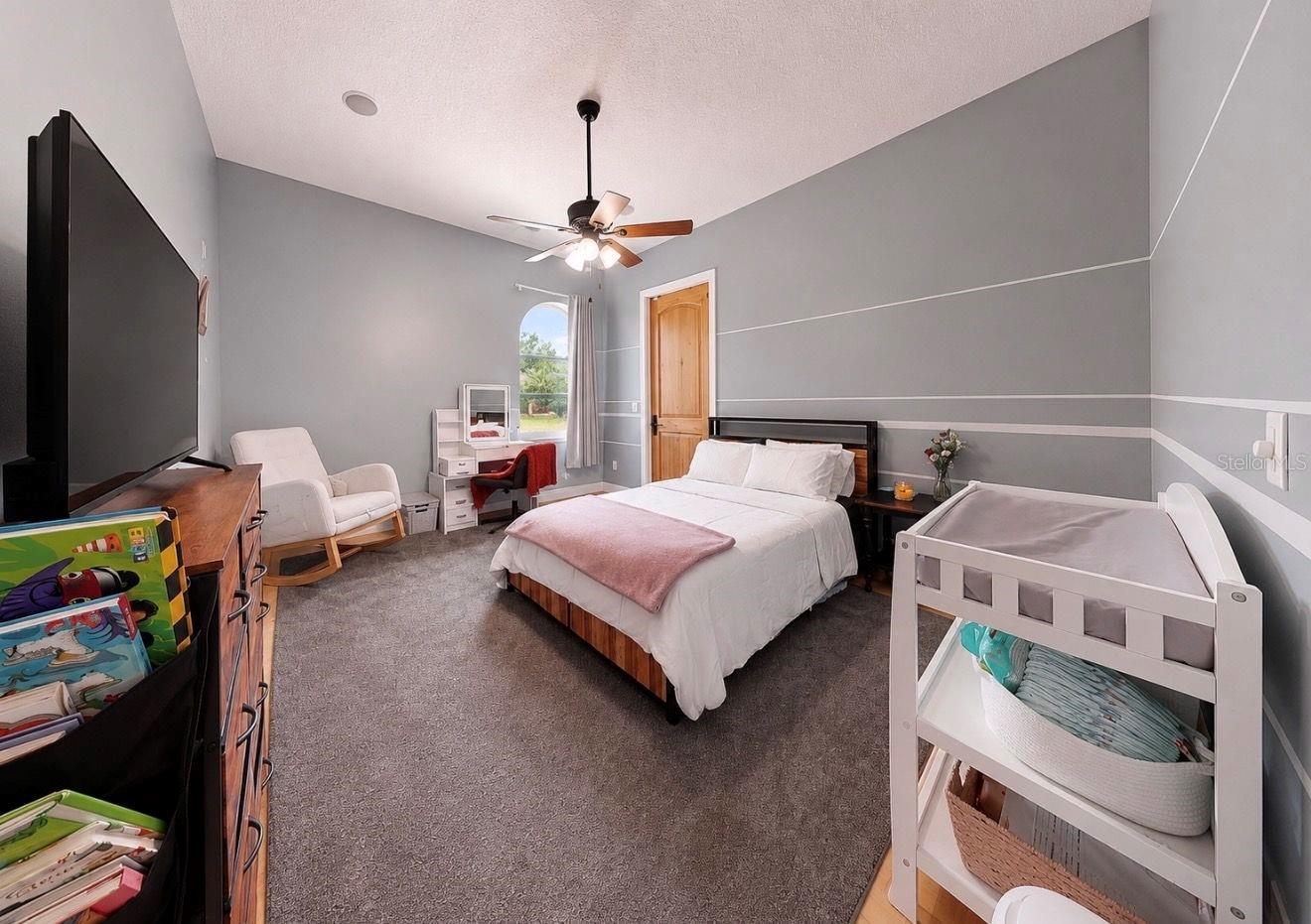 Bedroom with half bath and private entrance