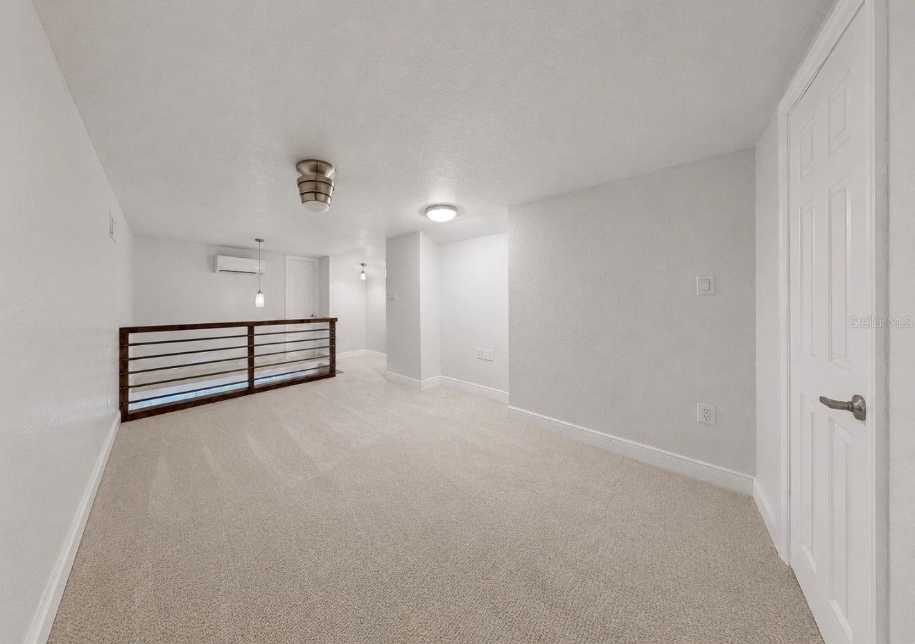Loft with two closets