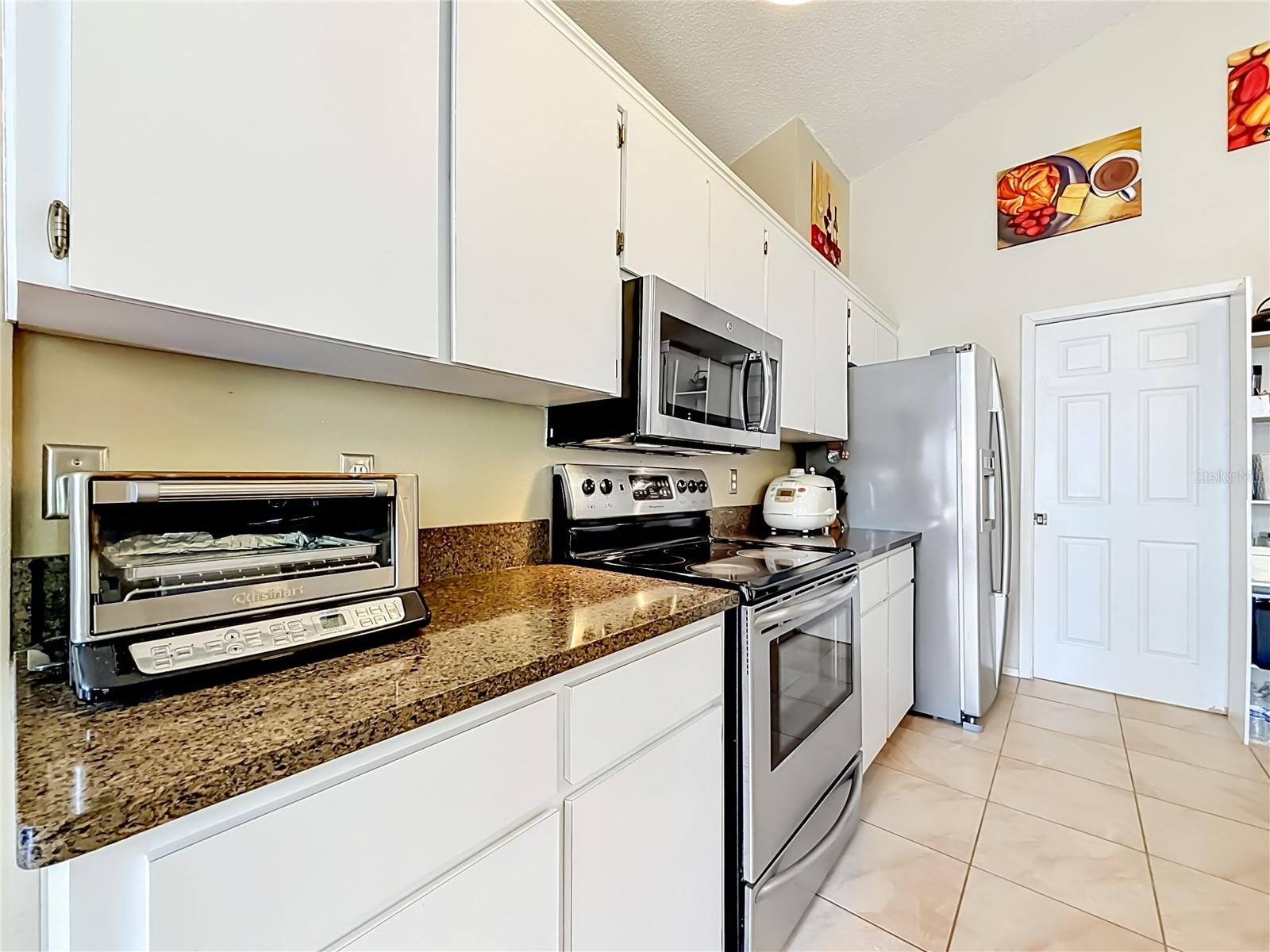 Tile Floors in Kitchen.