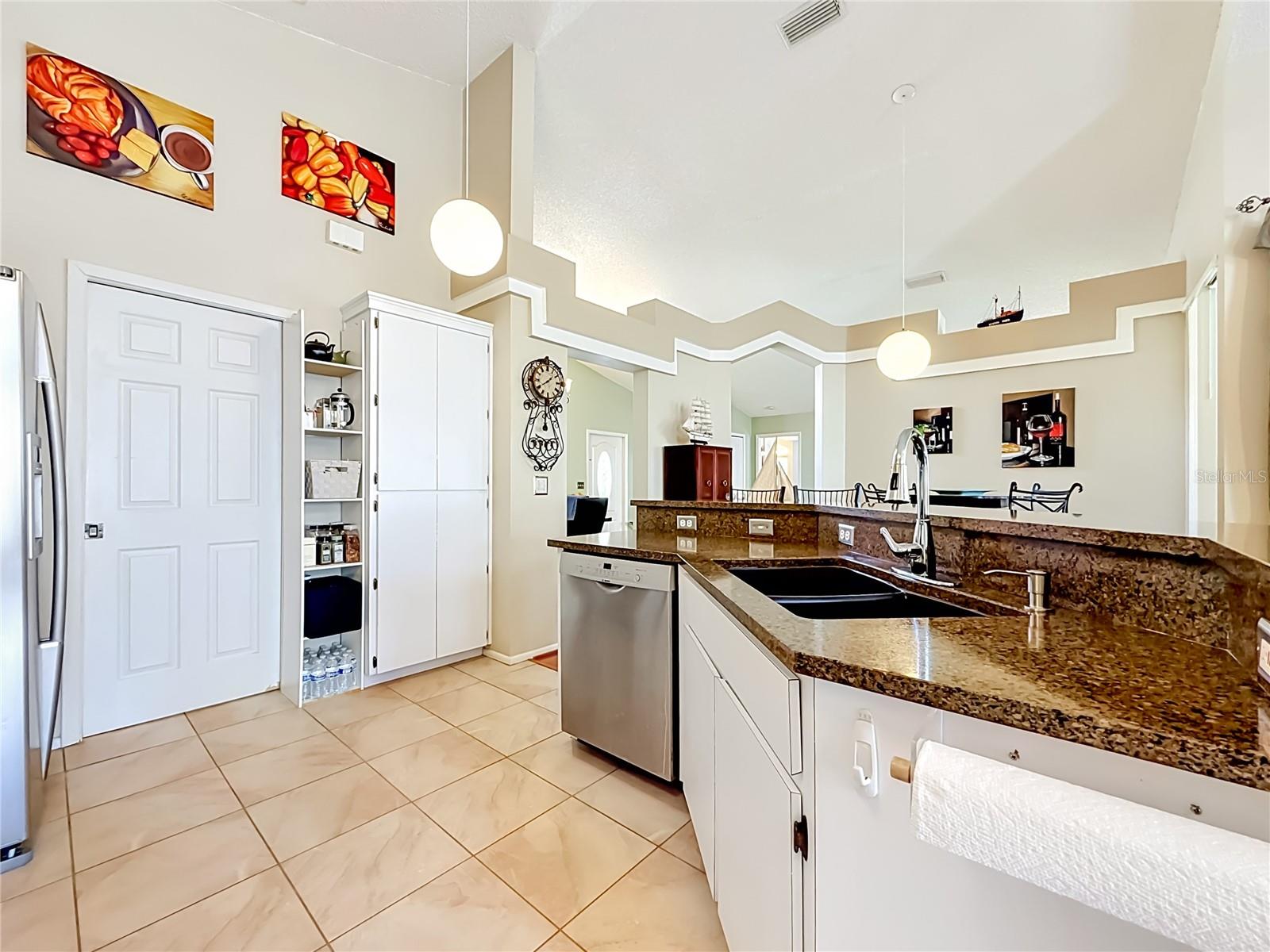Double Pantry, one in laundry and one in the Kitchen!