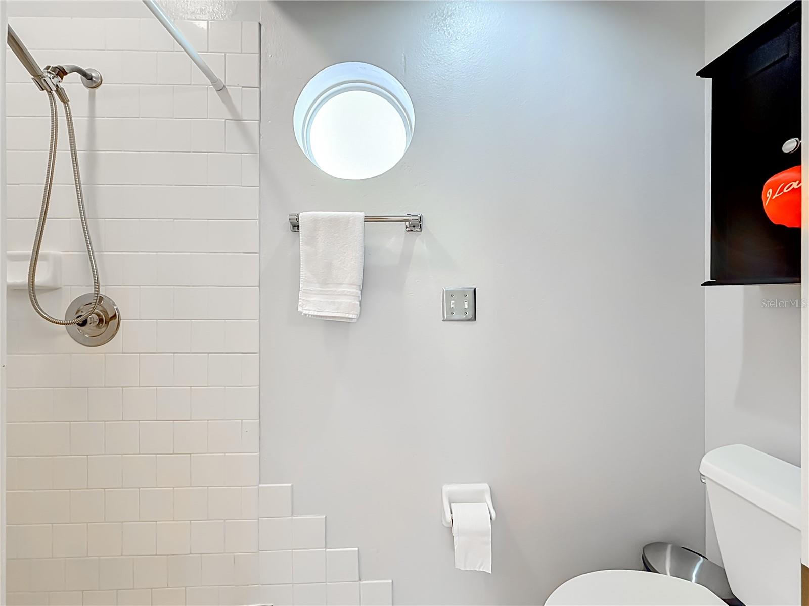 Tile Shower Stall.