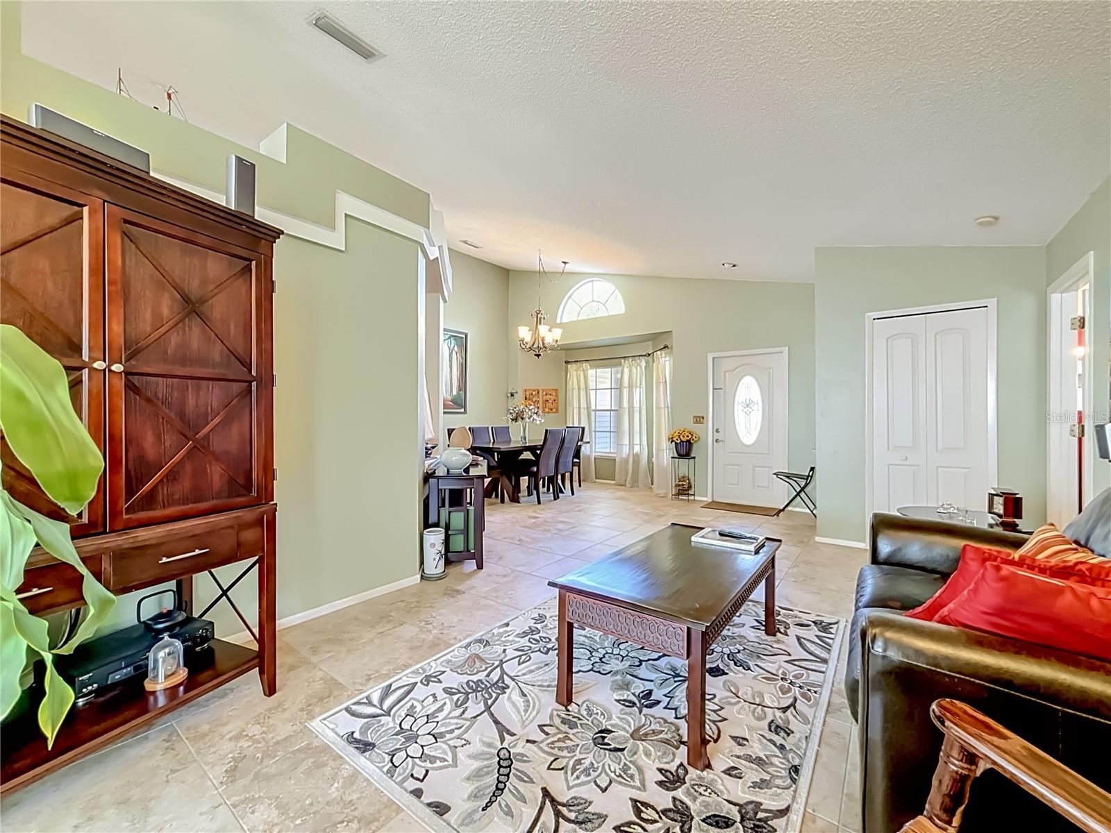 Living and Dining Area. High Ceilings!