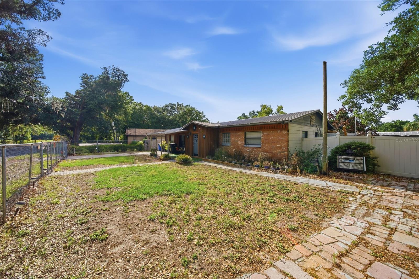 Large front yard