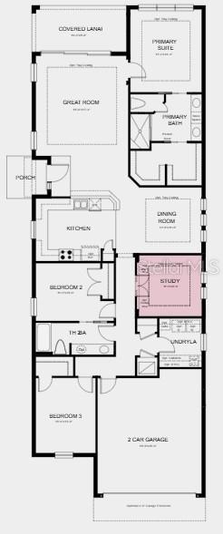 Floor Plan - Additional Highlights Include: tray ceilings, 42" white shaker cabinets, luxury vinyl floors and quartz countertops