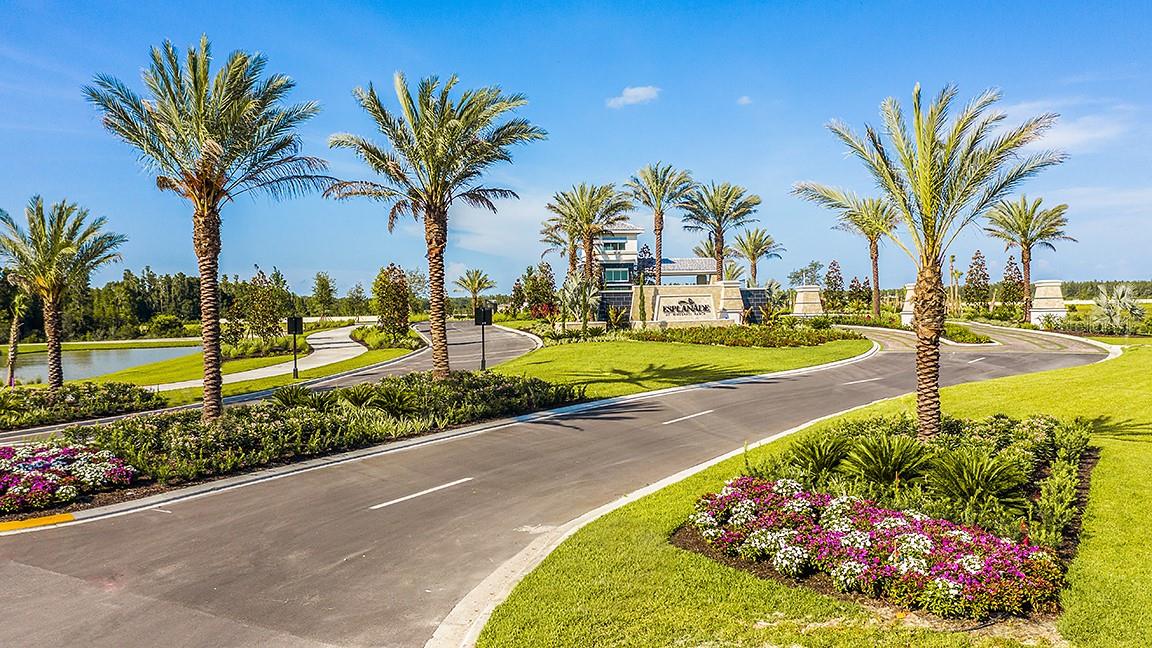Esplanade at Wiregrass Ranch Community Entrance