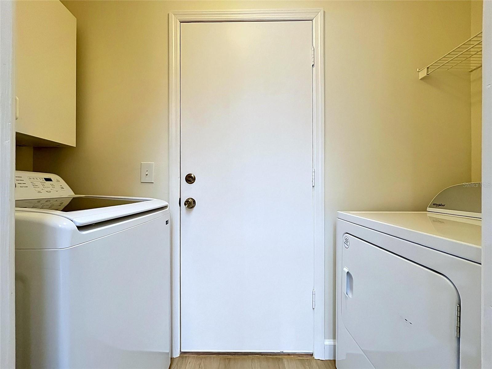 Indoor Laundry Room off Kitchen
