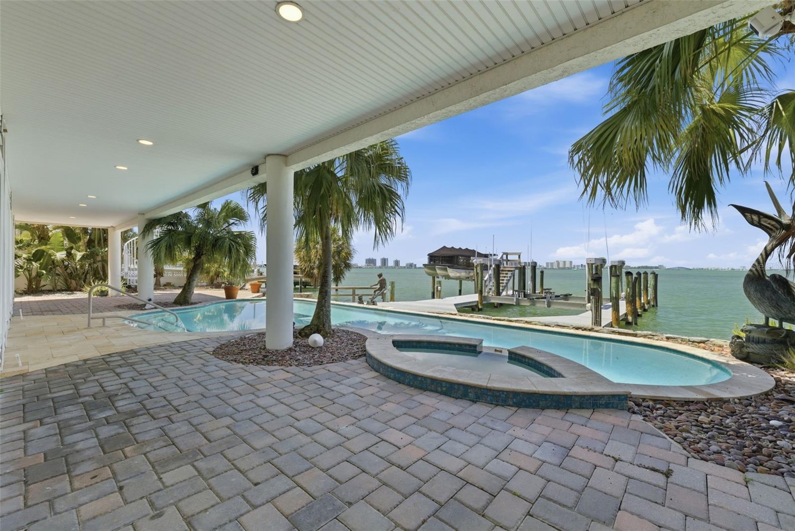 Covered Patio Swimming Pool