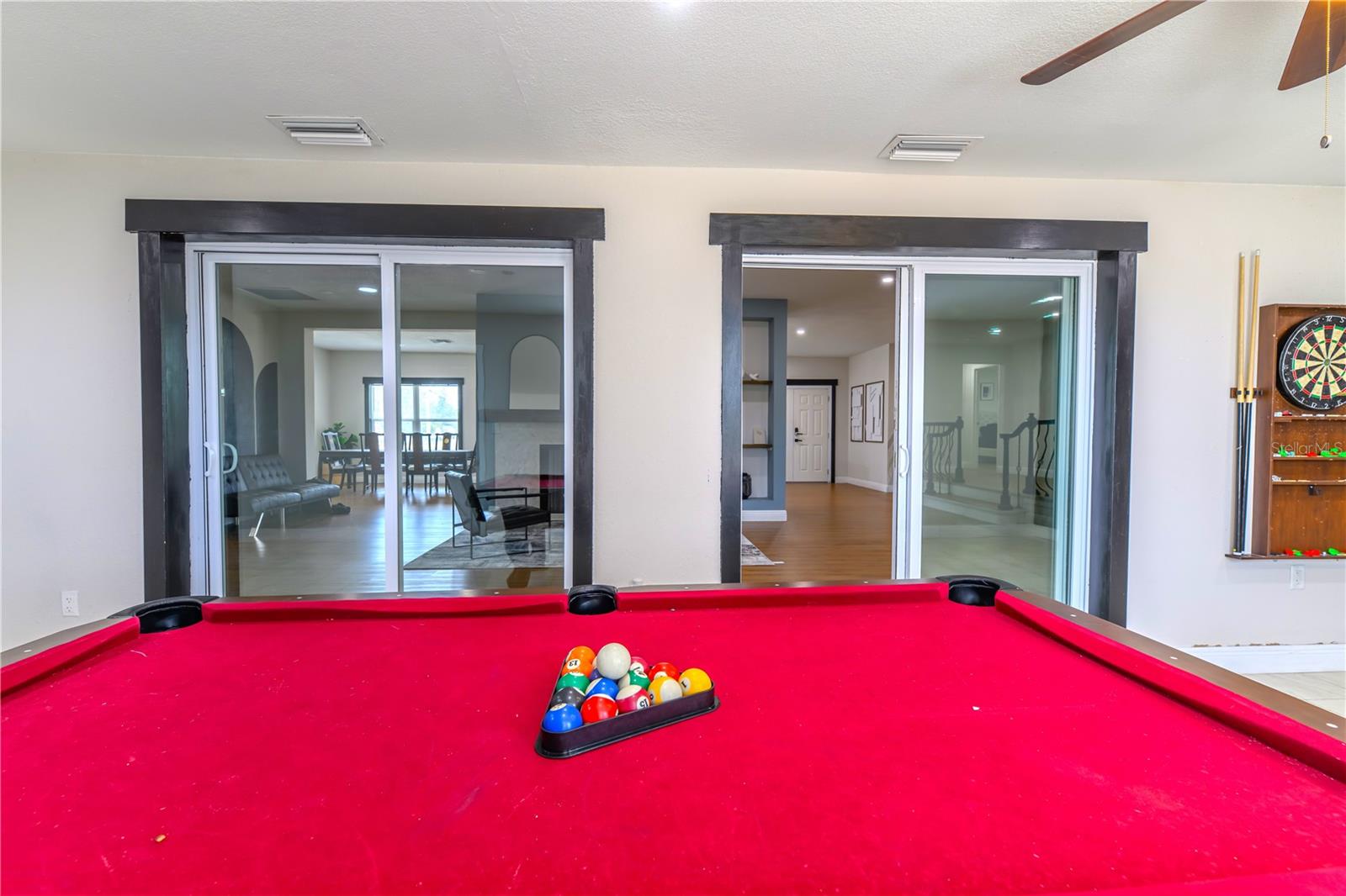 Florida Room Sliding Doors leading into the FirePlace Sitting/Living Area