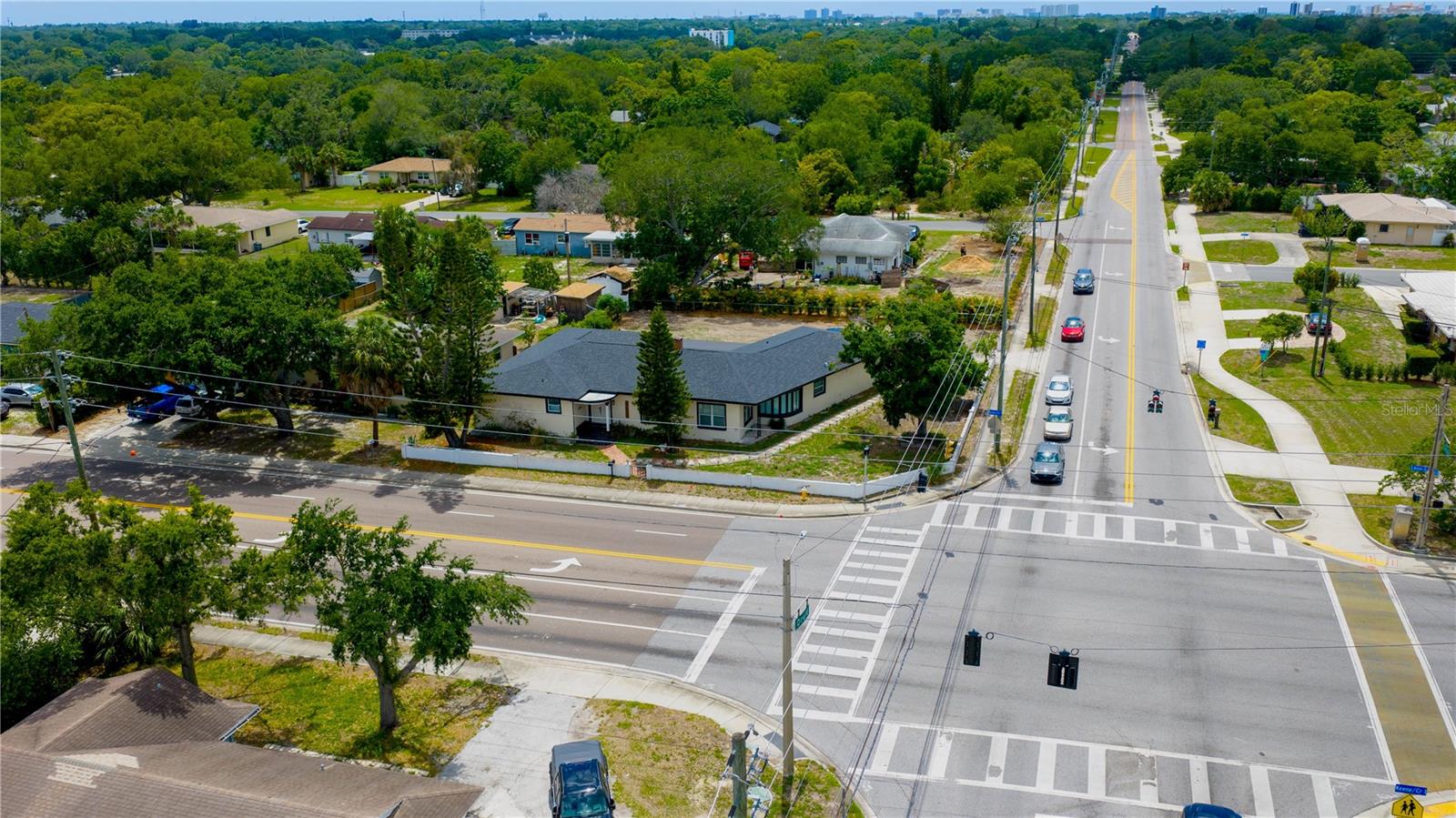 Aerial Corner View of Lot