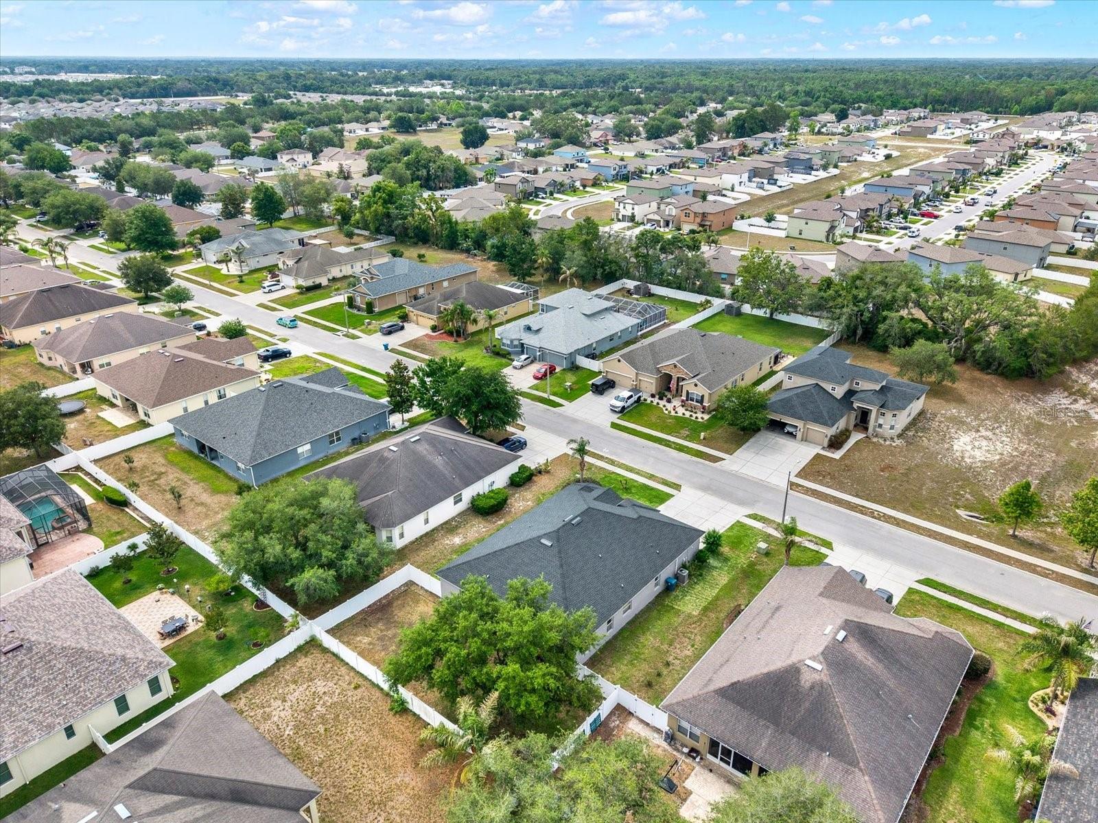Aerial View of Neighborhood