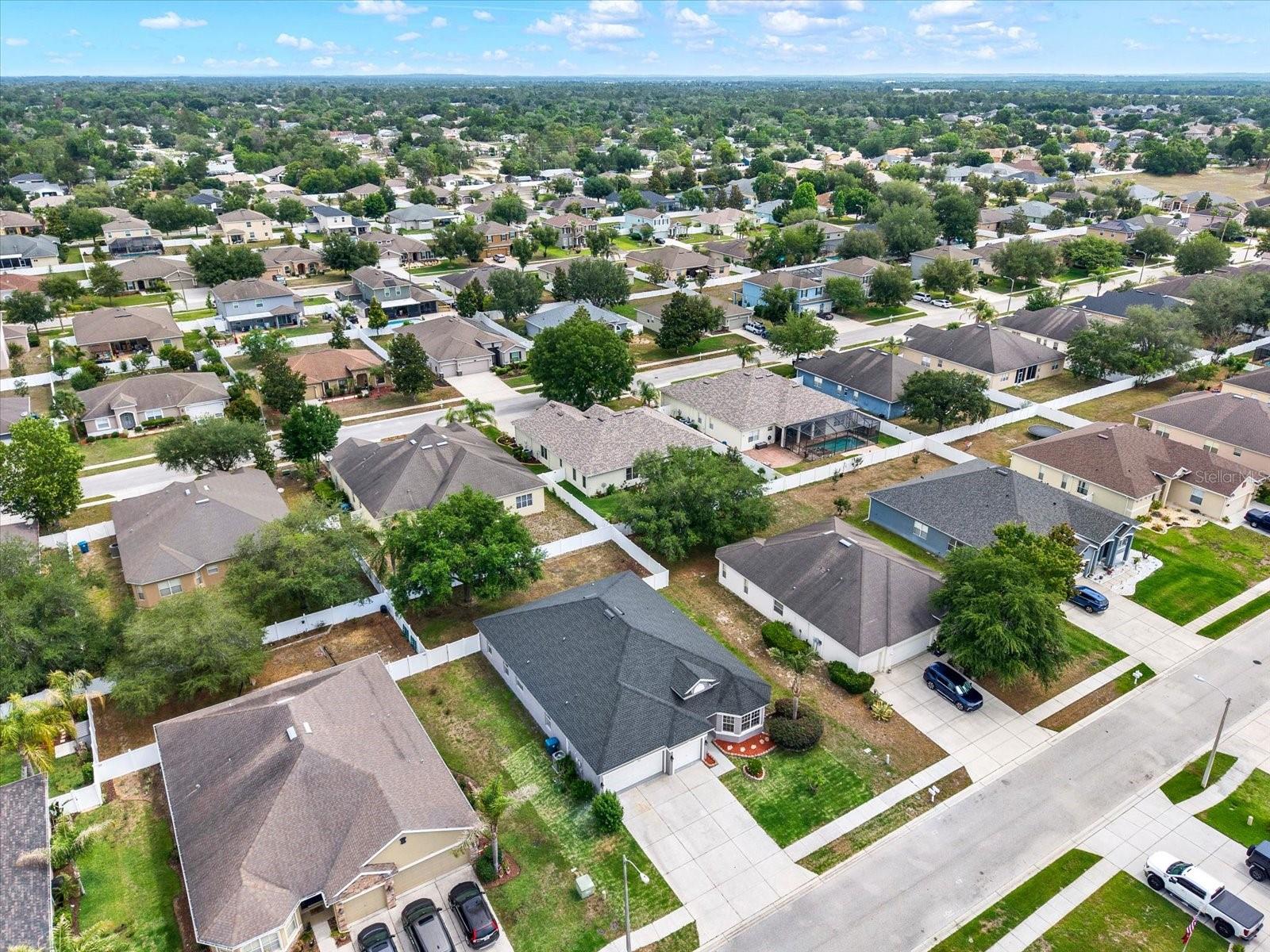 Aerial View of Neighborhood