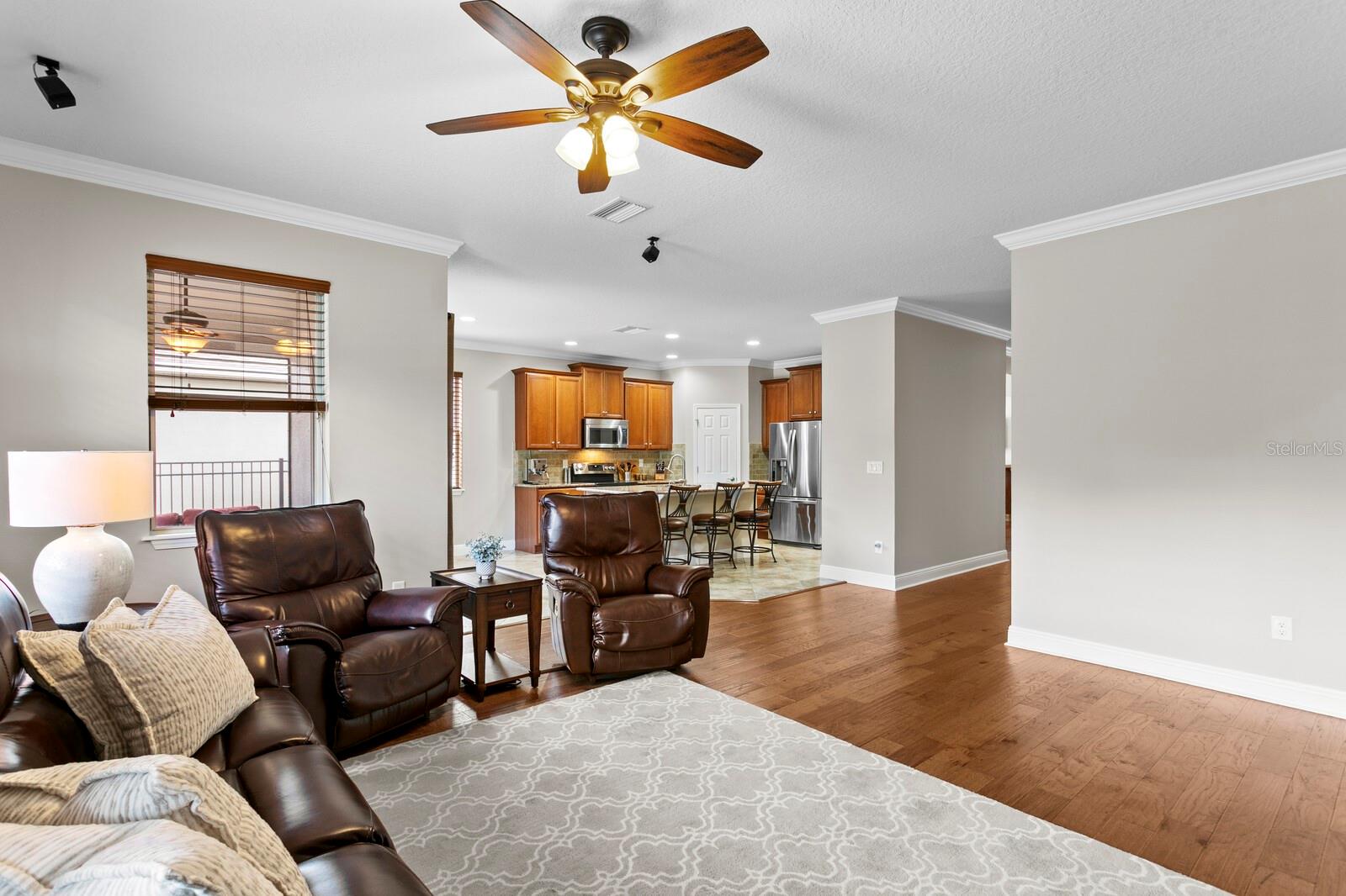 Family room off the kitchen