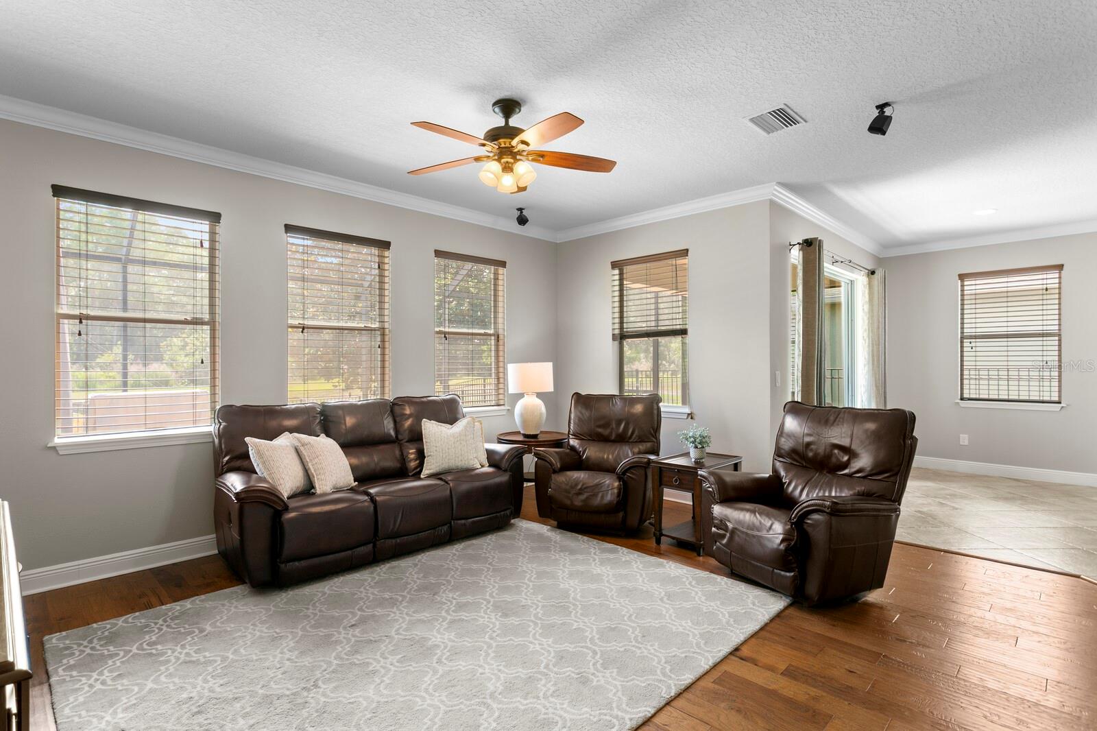 Great natural light in the family room