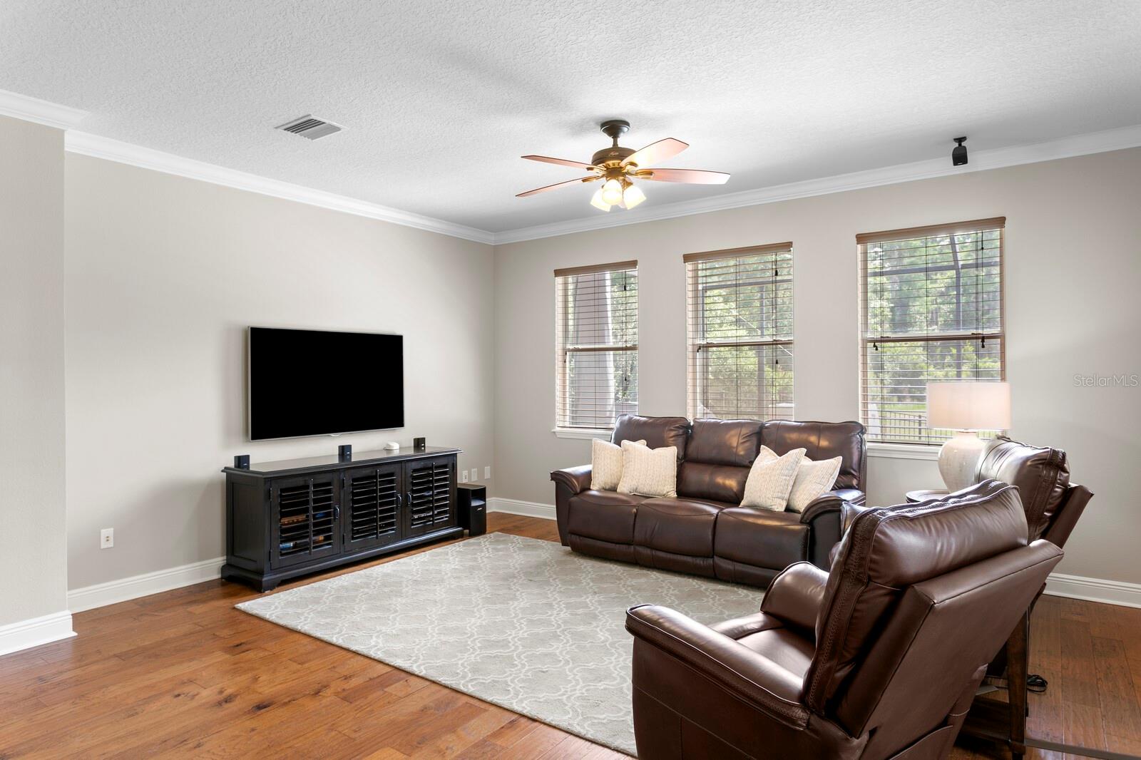 Family room adjacent to primary suite