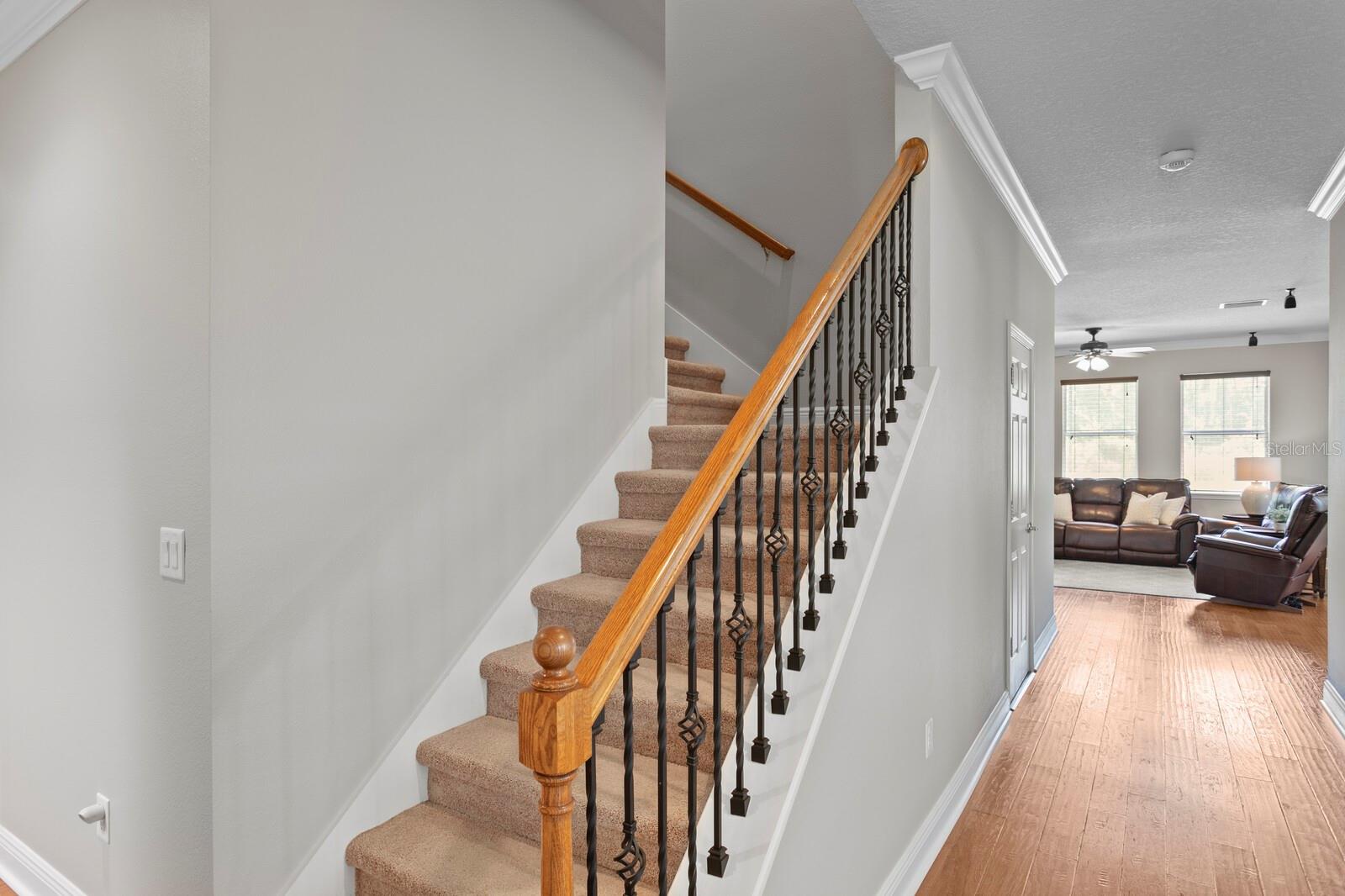 Upgraded banister to 2nd floor