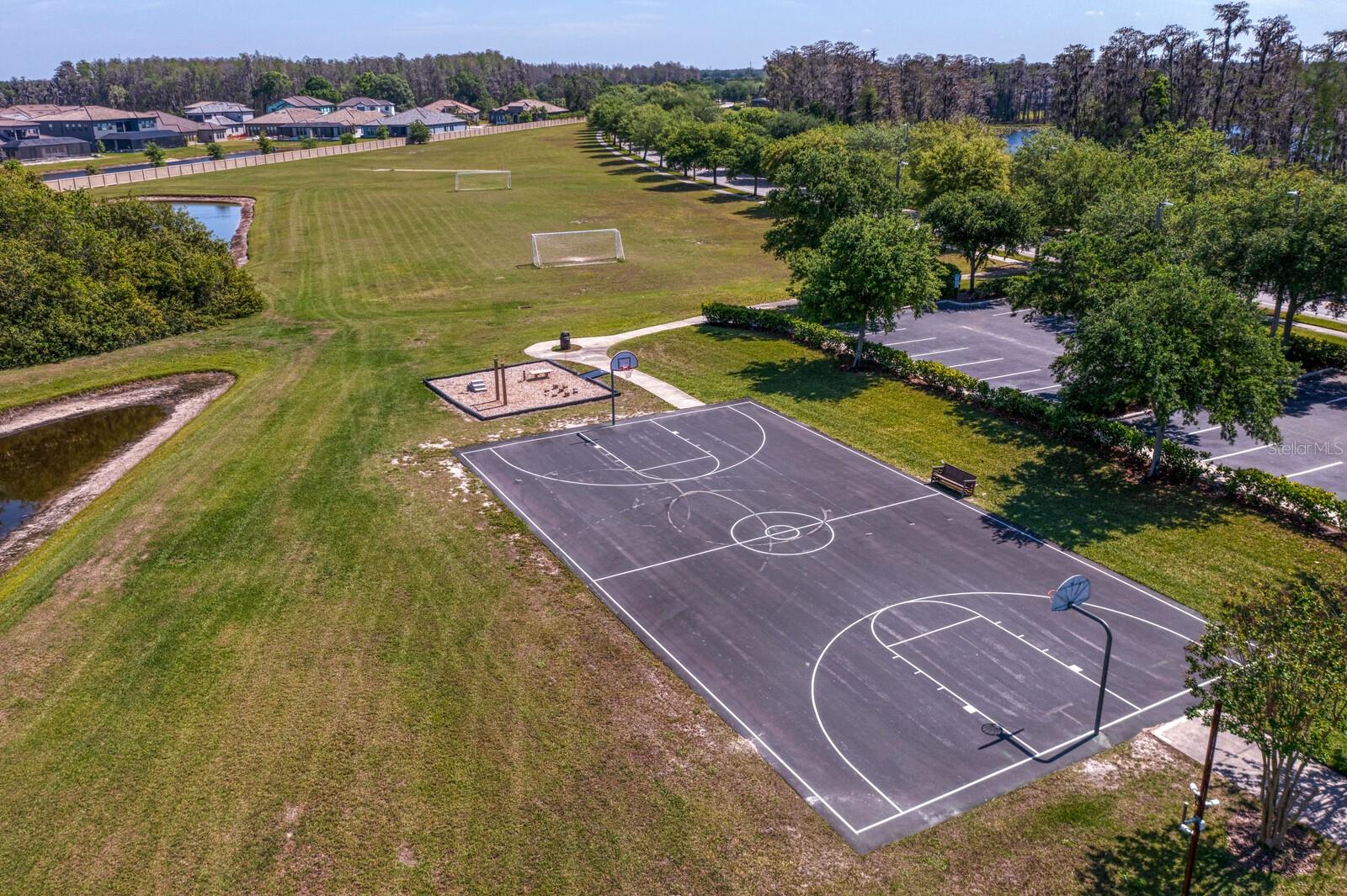 Community basketball court