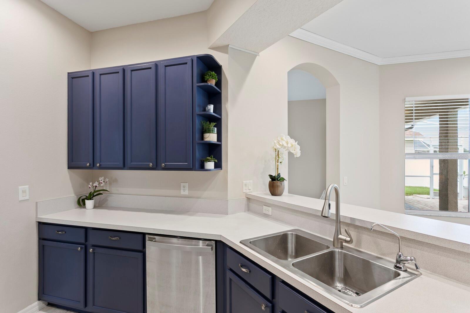 42" upper cabinets in the kitchen