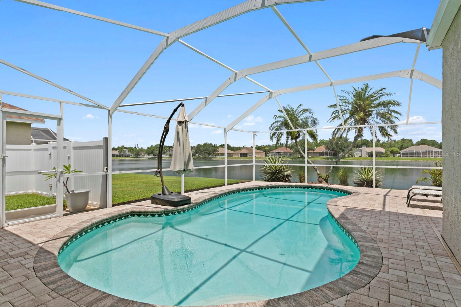 Beautiful water views from the pool