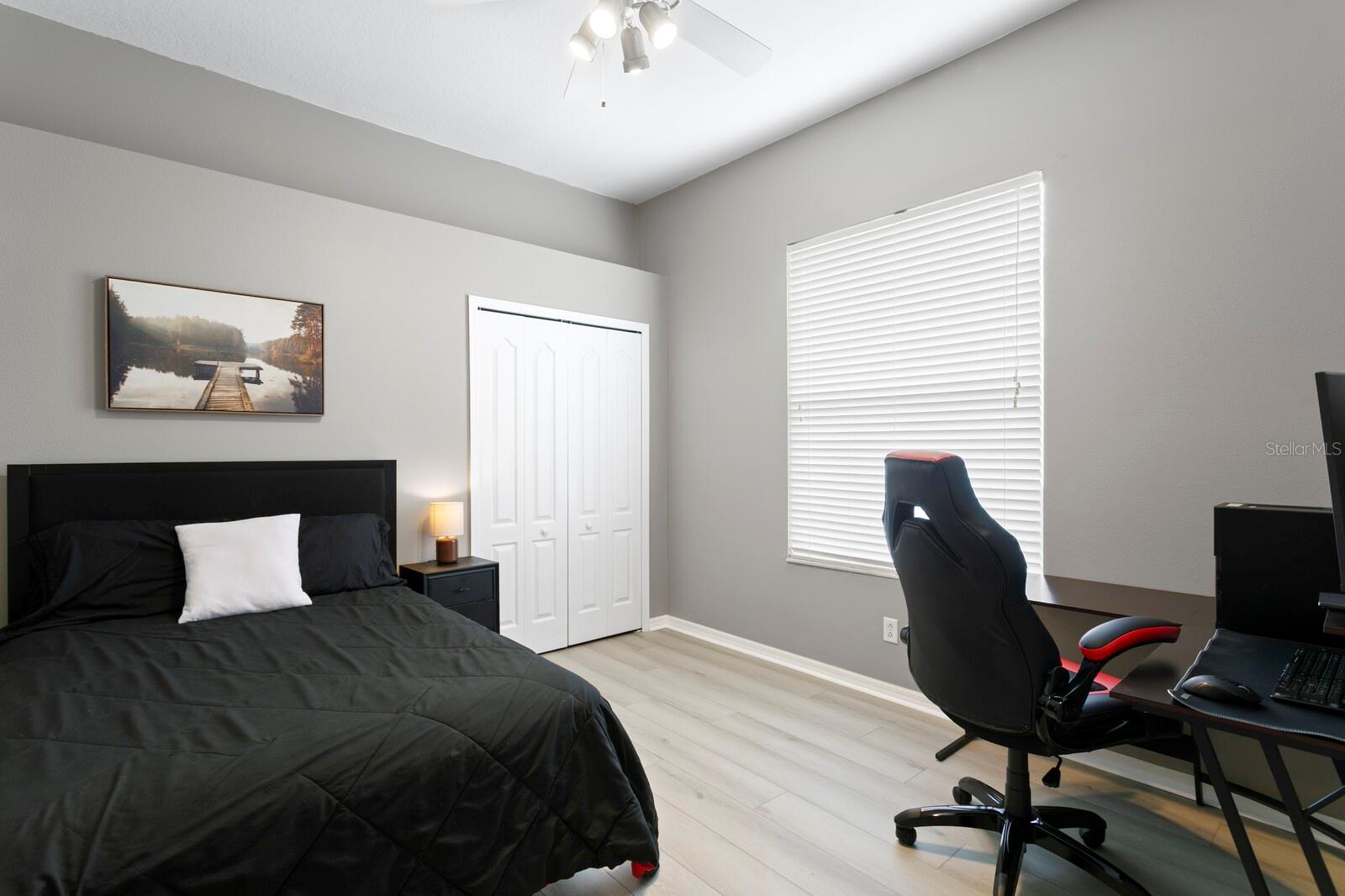 3rd bedroom with new flooring