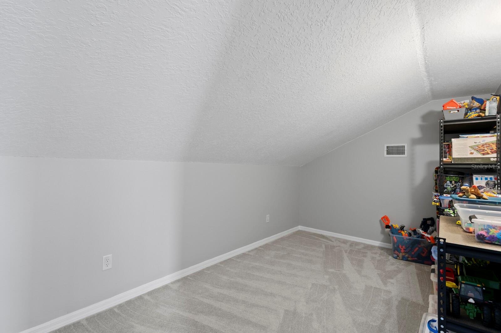 Just off the bonus room is an air conditioned storage area (very private home office space)