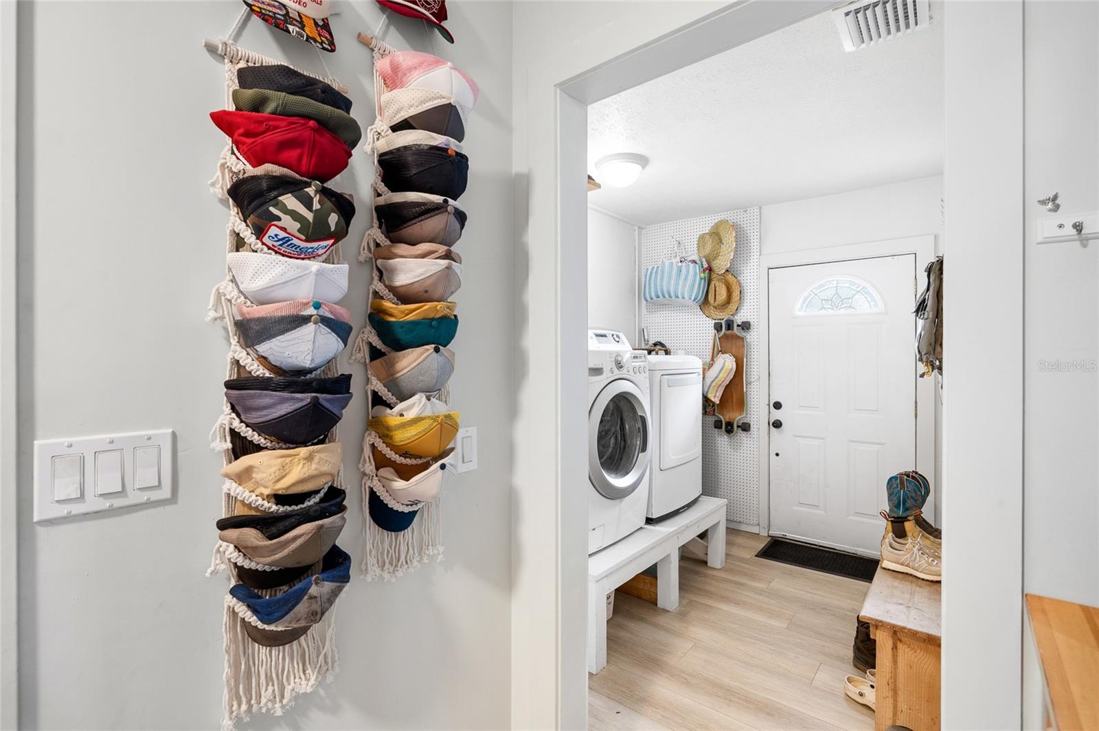 Laundry Area and Side Entrance