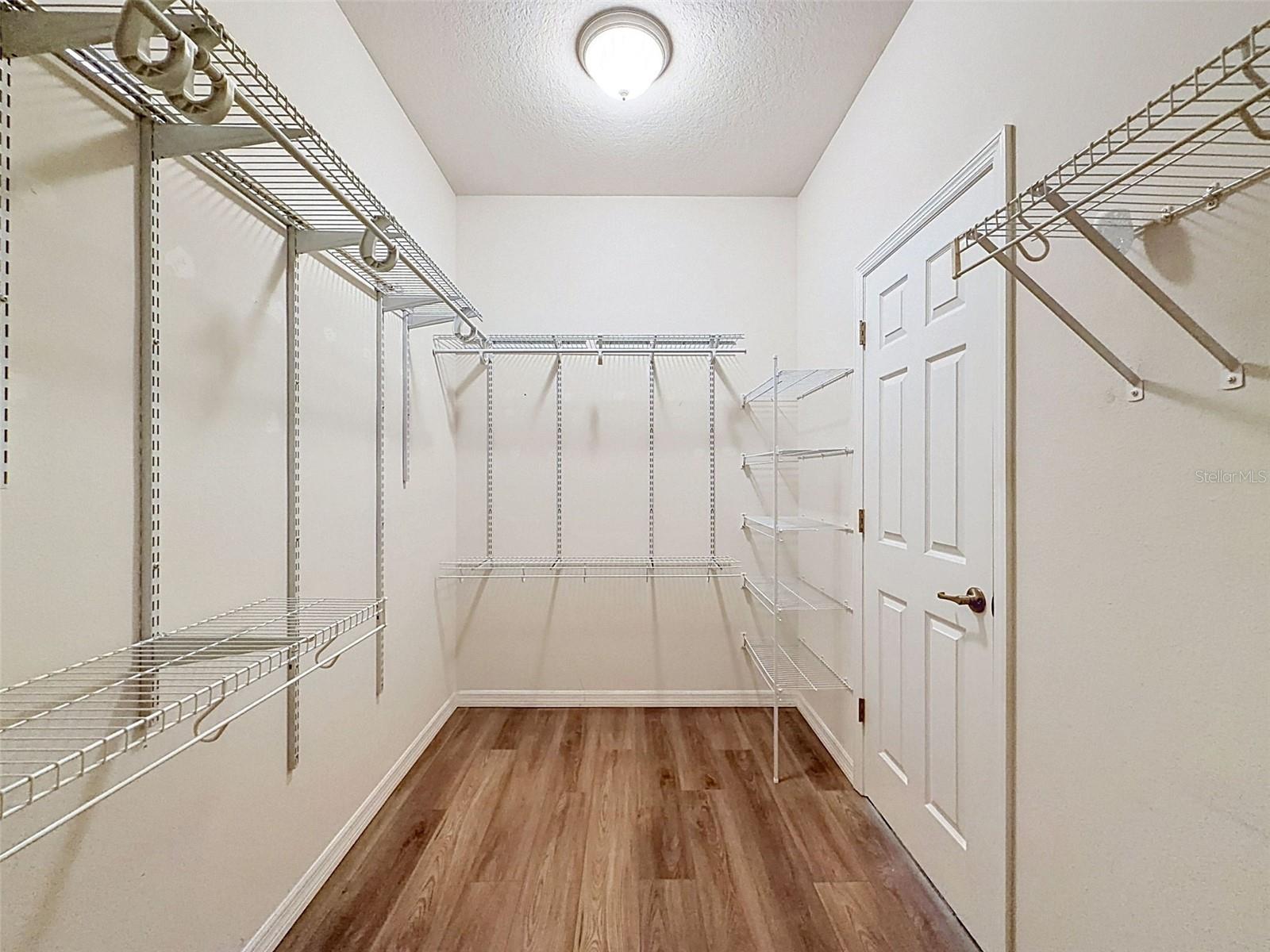 Primary walk-in closet