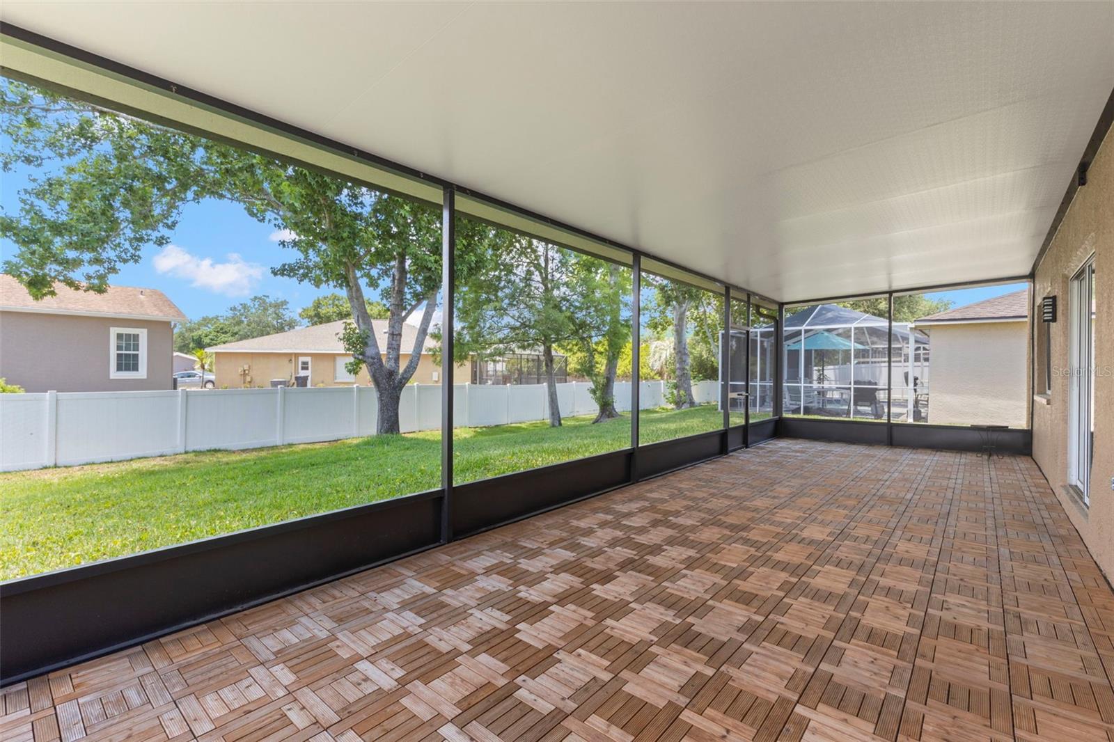Screen enclosed lanai