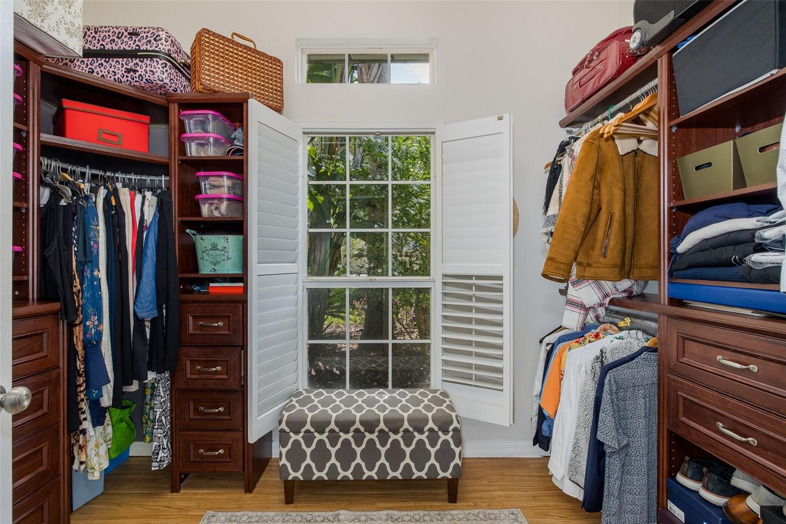 Primary walk in closet