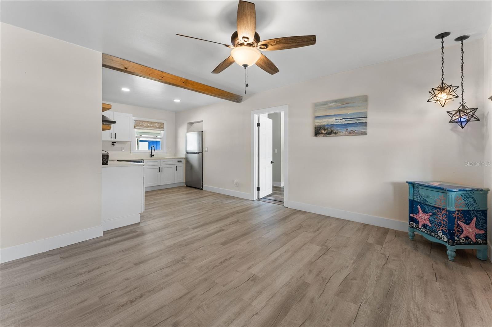 Front Entry to Living Room and Kitchen