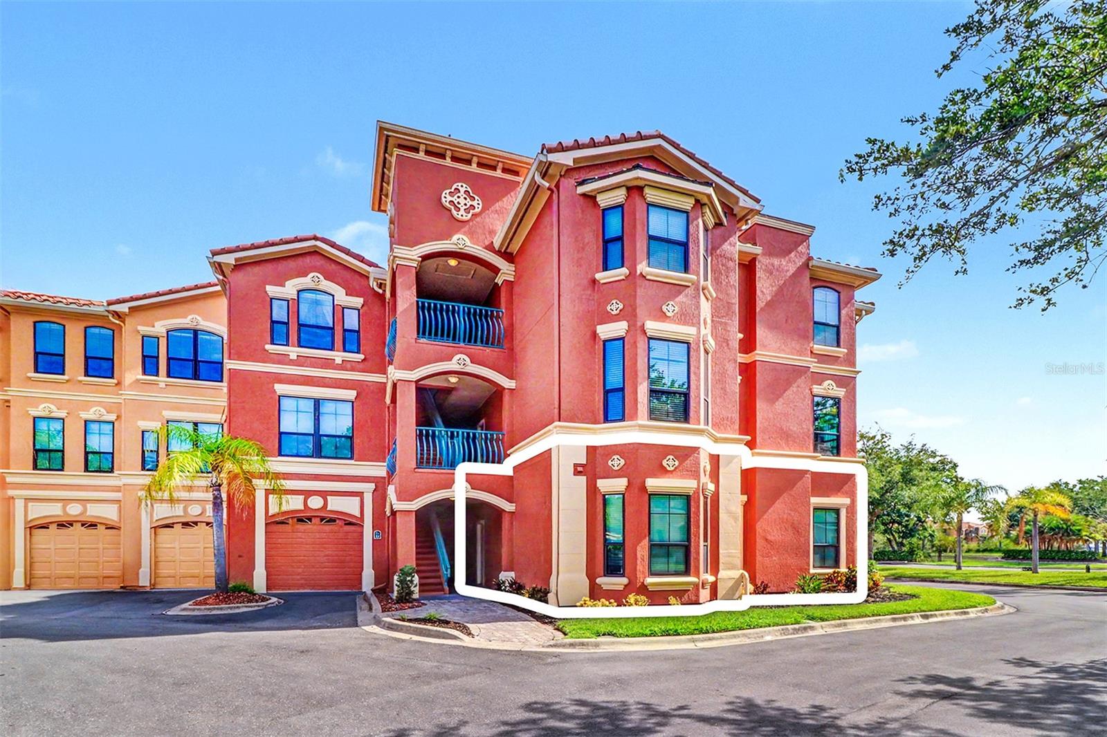 Highlighted condominium location