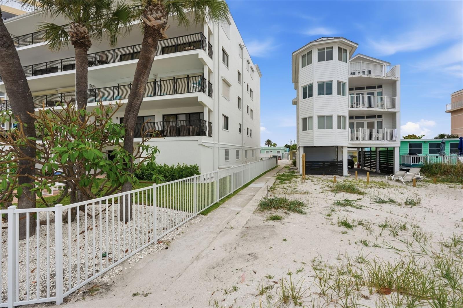 Walking path to beach