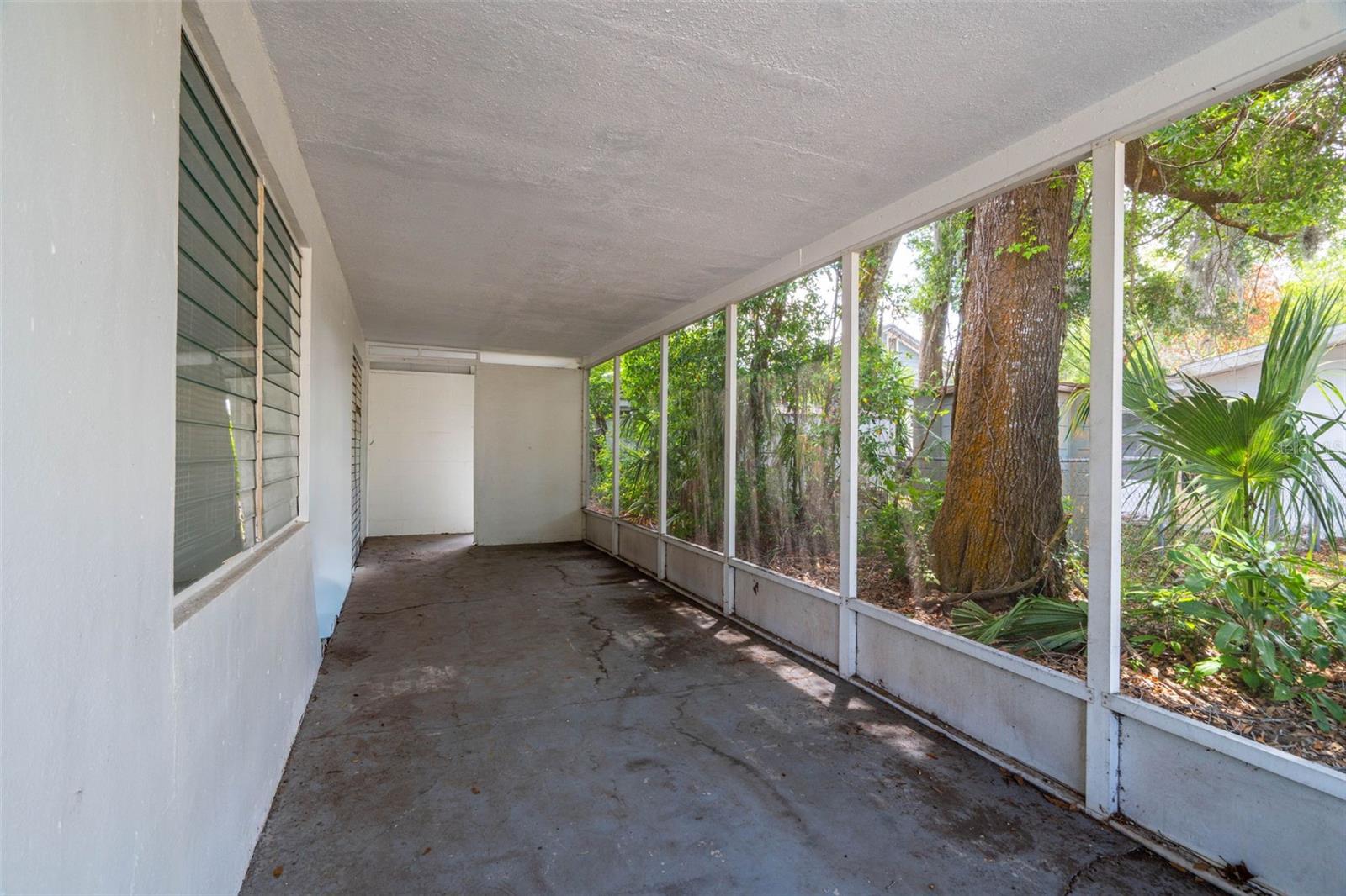 Large side porch/patio
