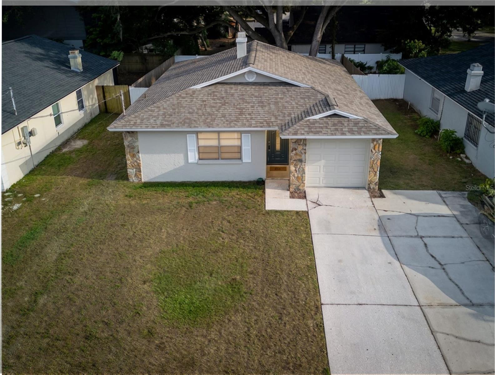Front View - Aerial View of Roof