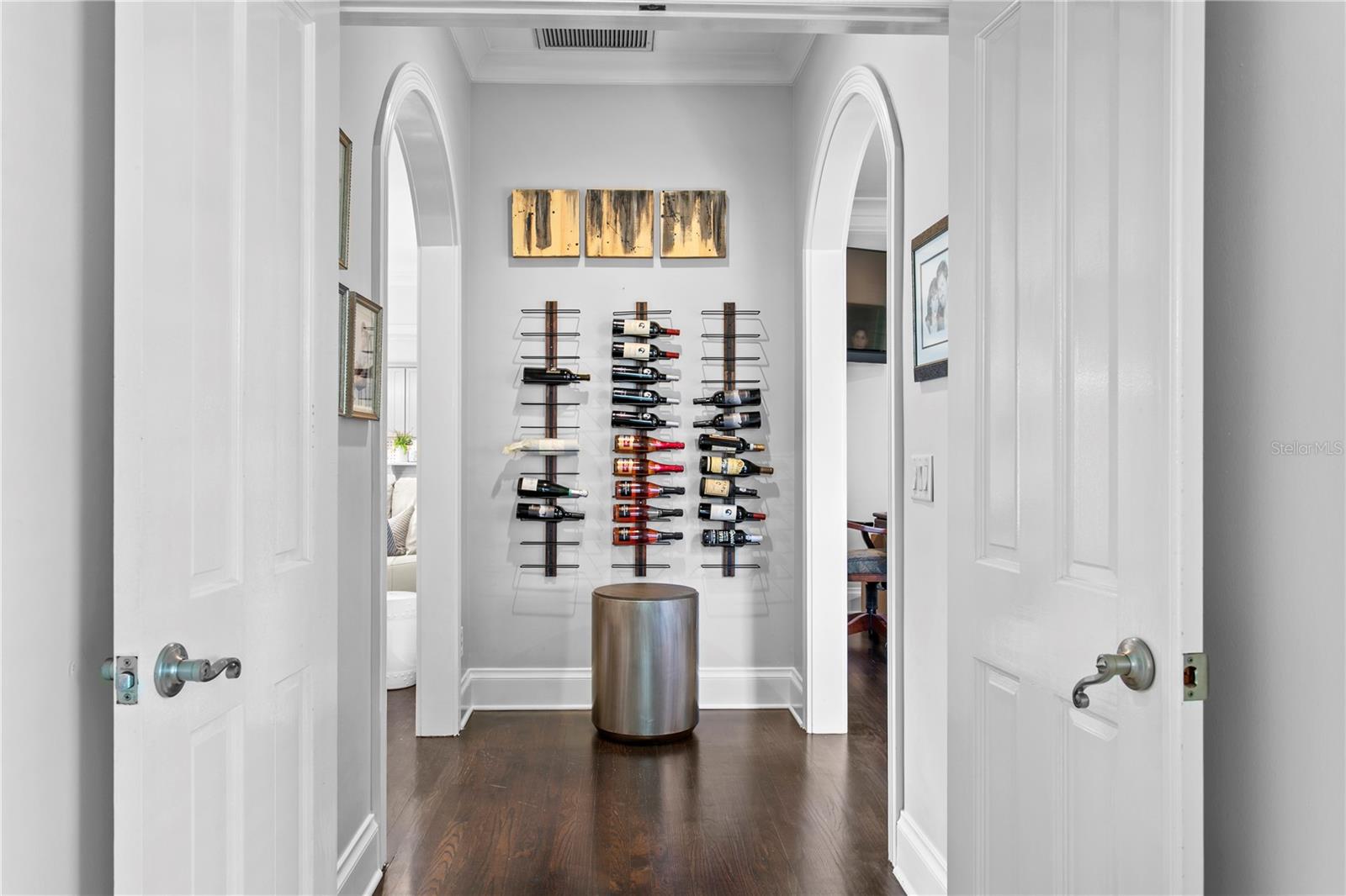 One of the home’s most exceptional features is the private first-floor mother-in-law suite with its own double-door entrance