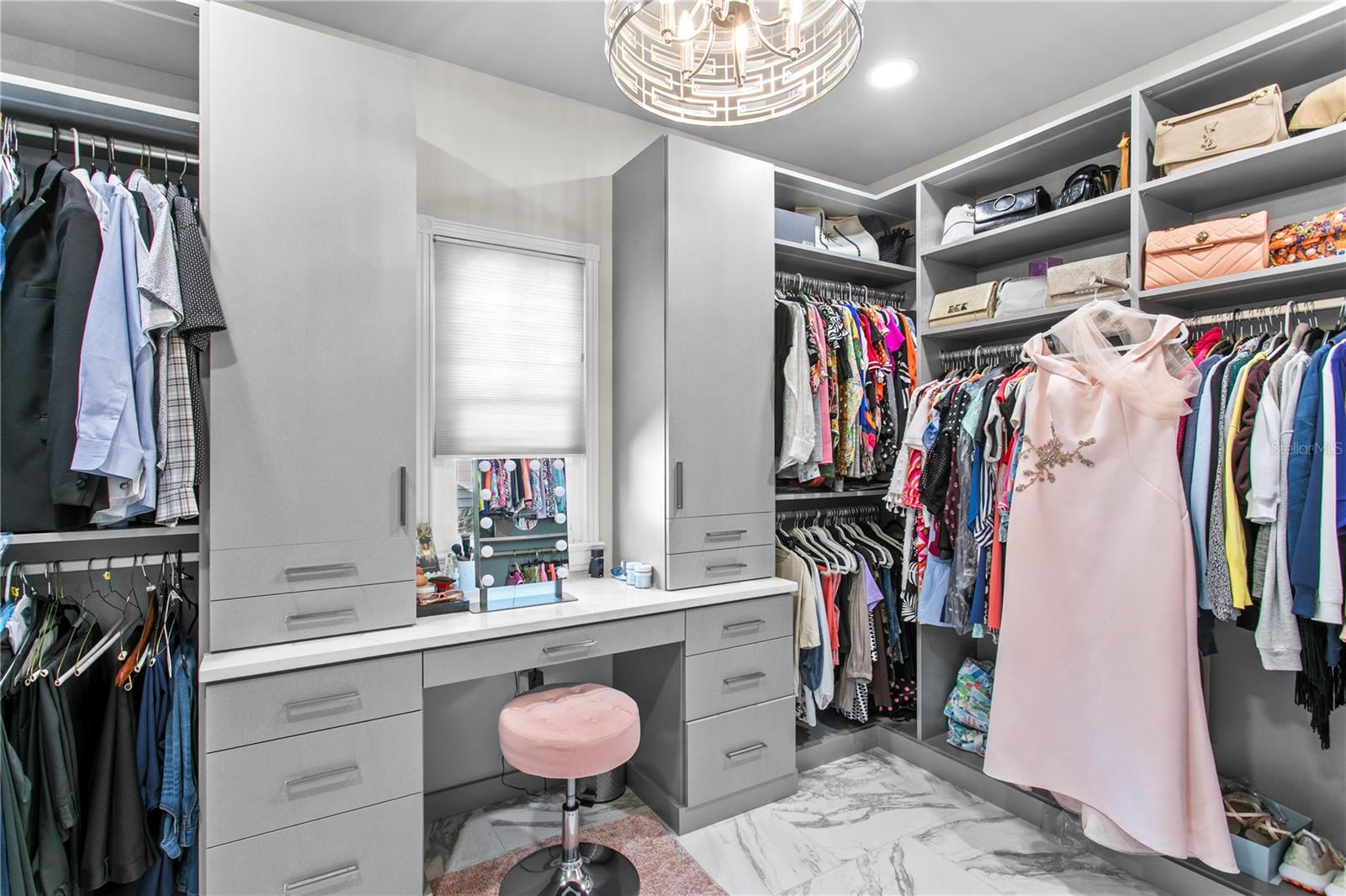 Custom walk in closet