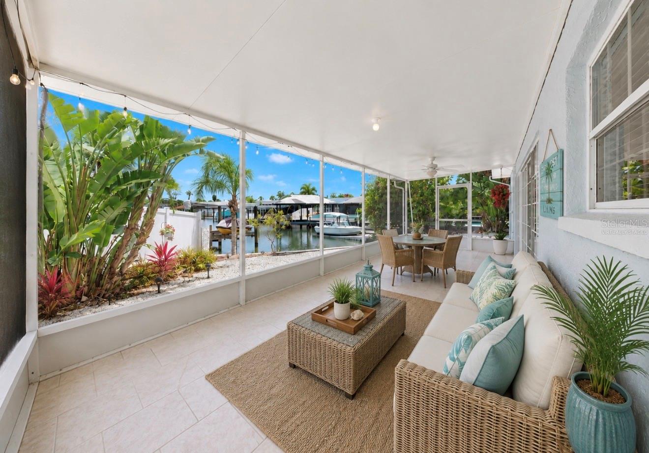 Virtually Staged, Screened Lanai