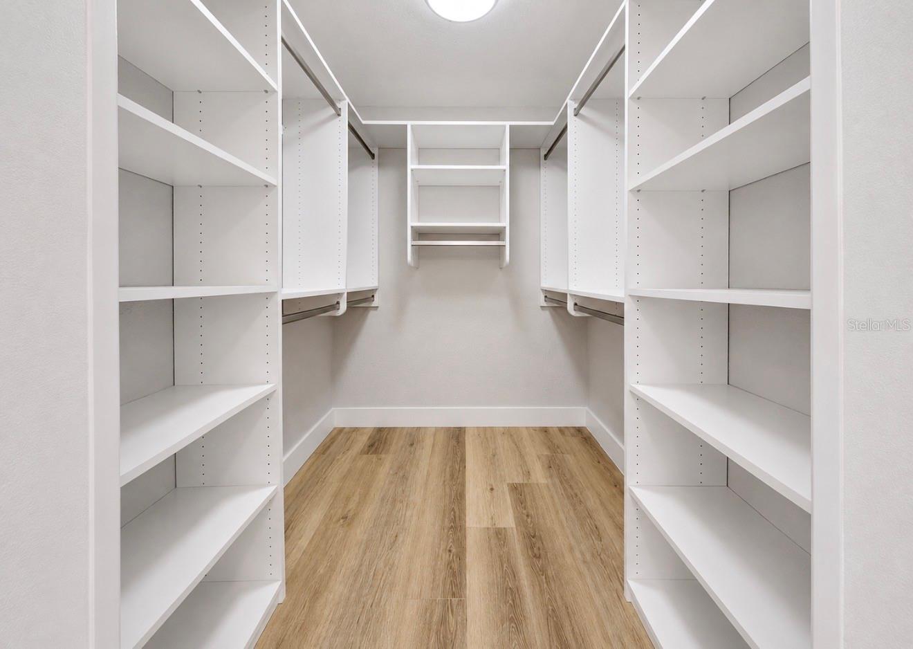 Master Walk in Closet, Brand New Built Ins