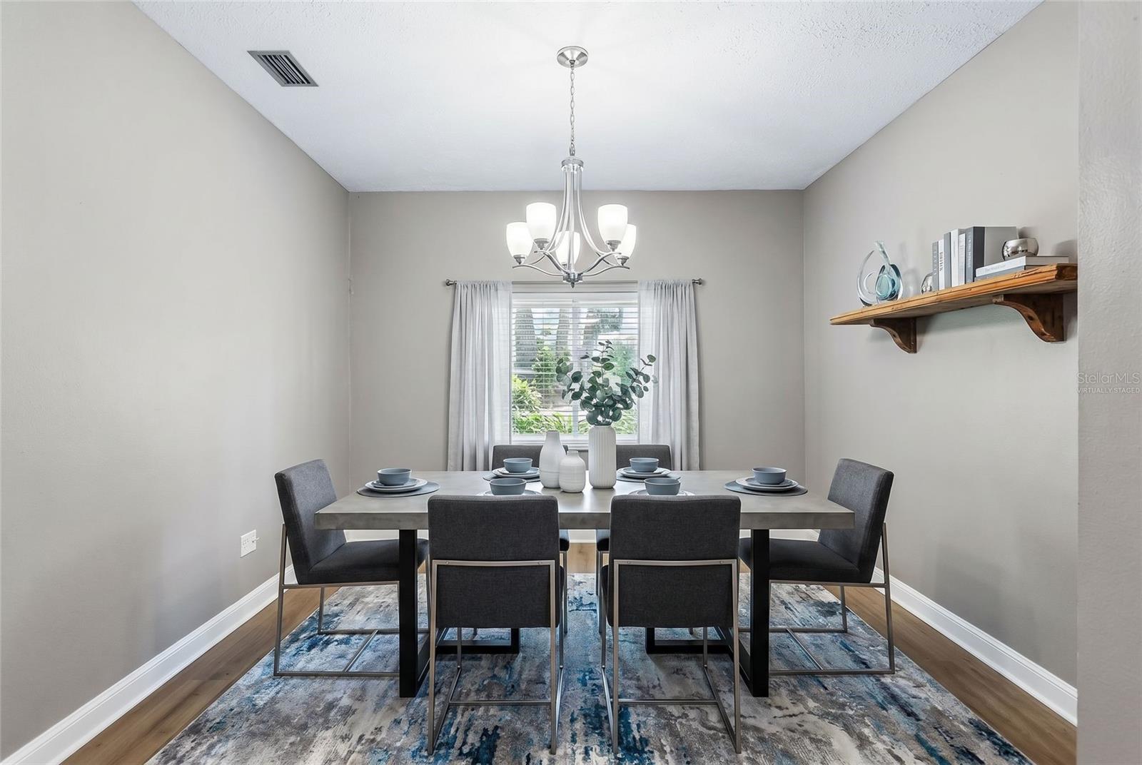 Virtually Staged Dining Room
