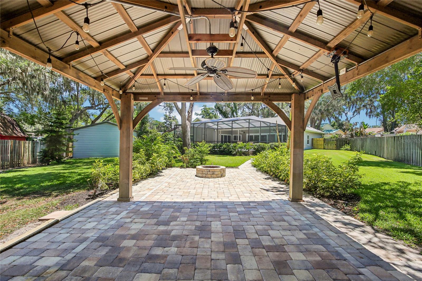 Gazebo and Fire pit
