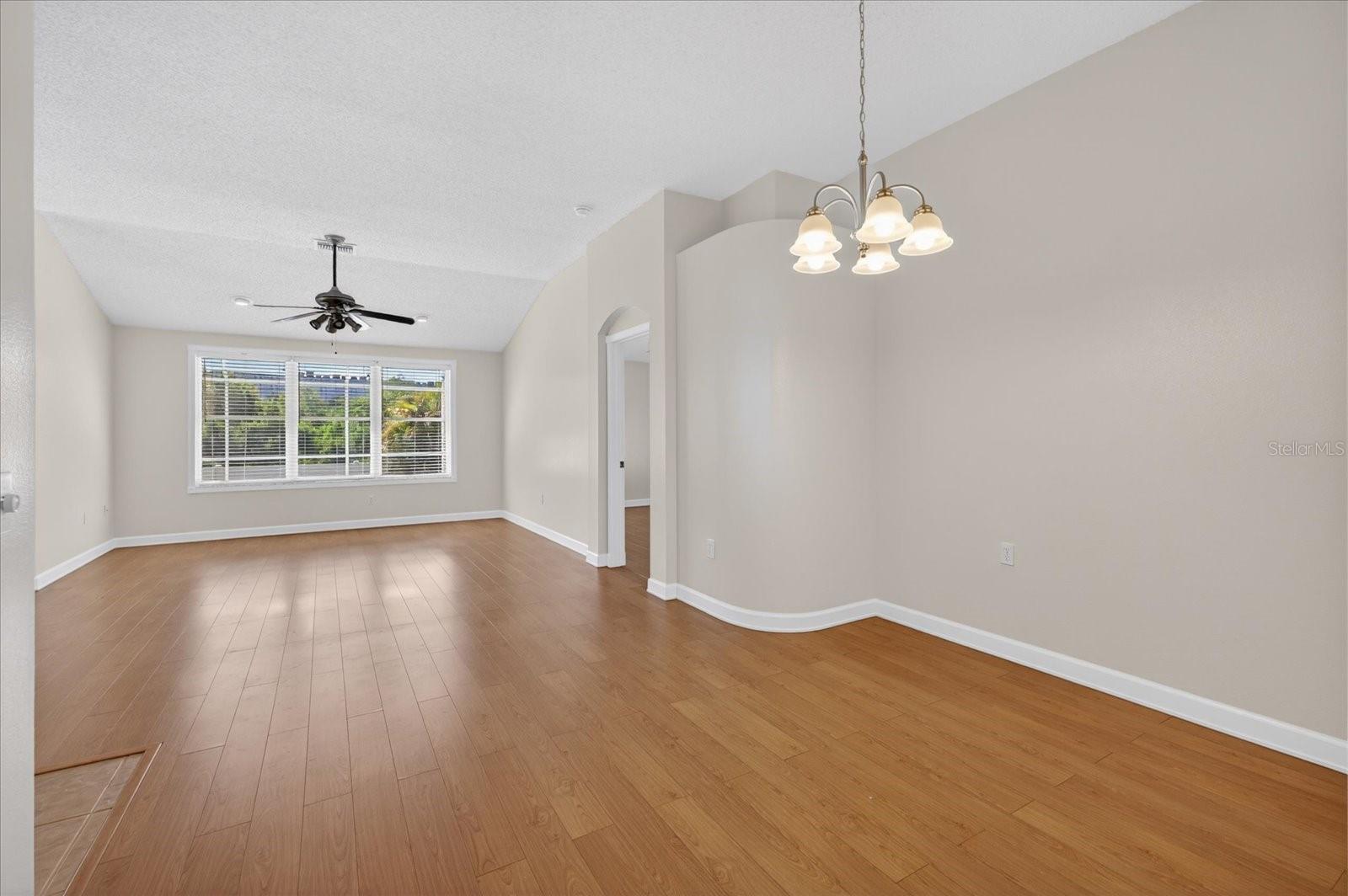 Dining room + Living room