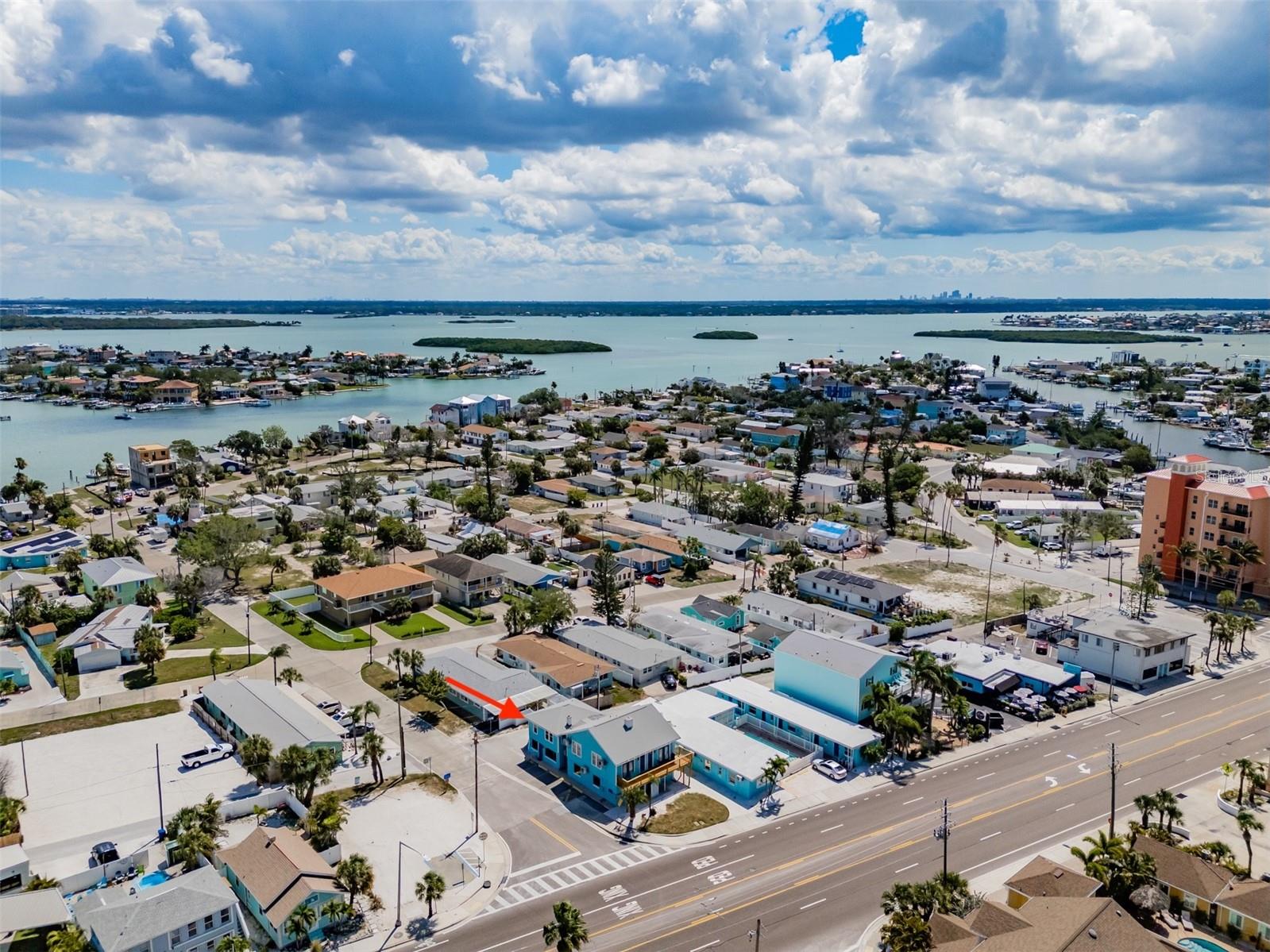 Intercoastal to the east
