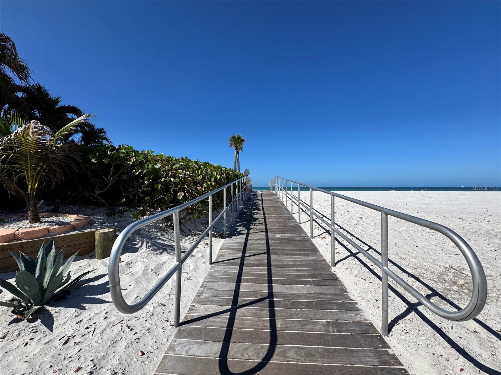 Walk way on 134st to beach