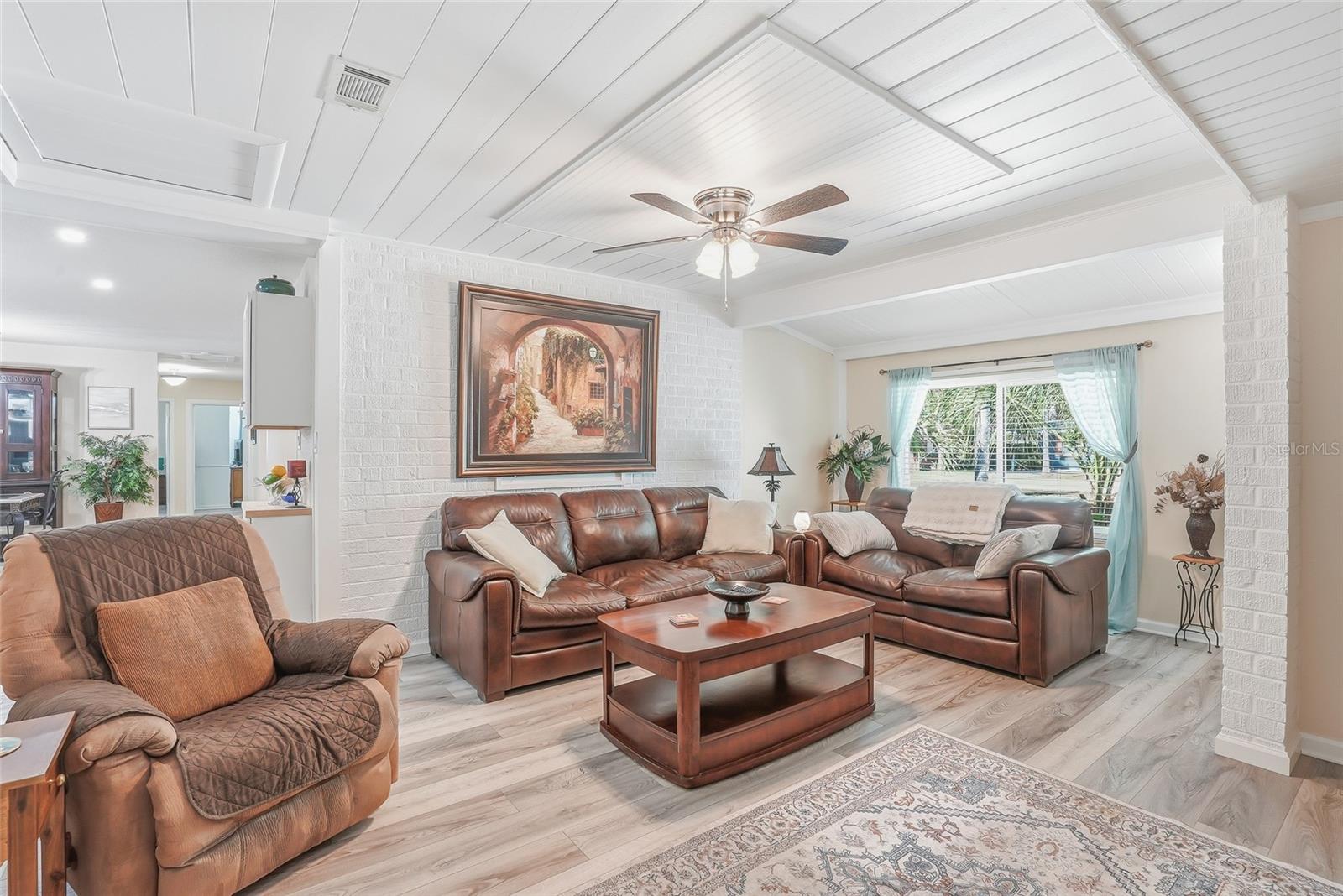 oversized covered and screened patio