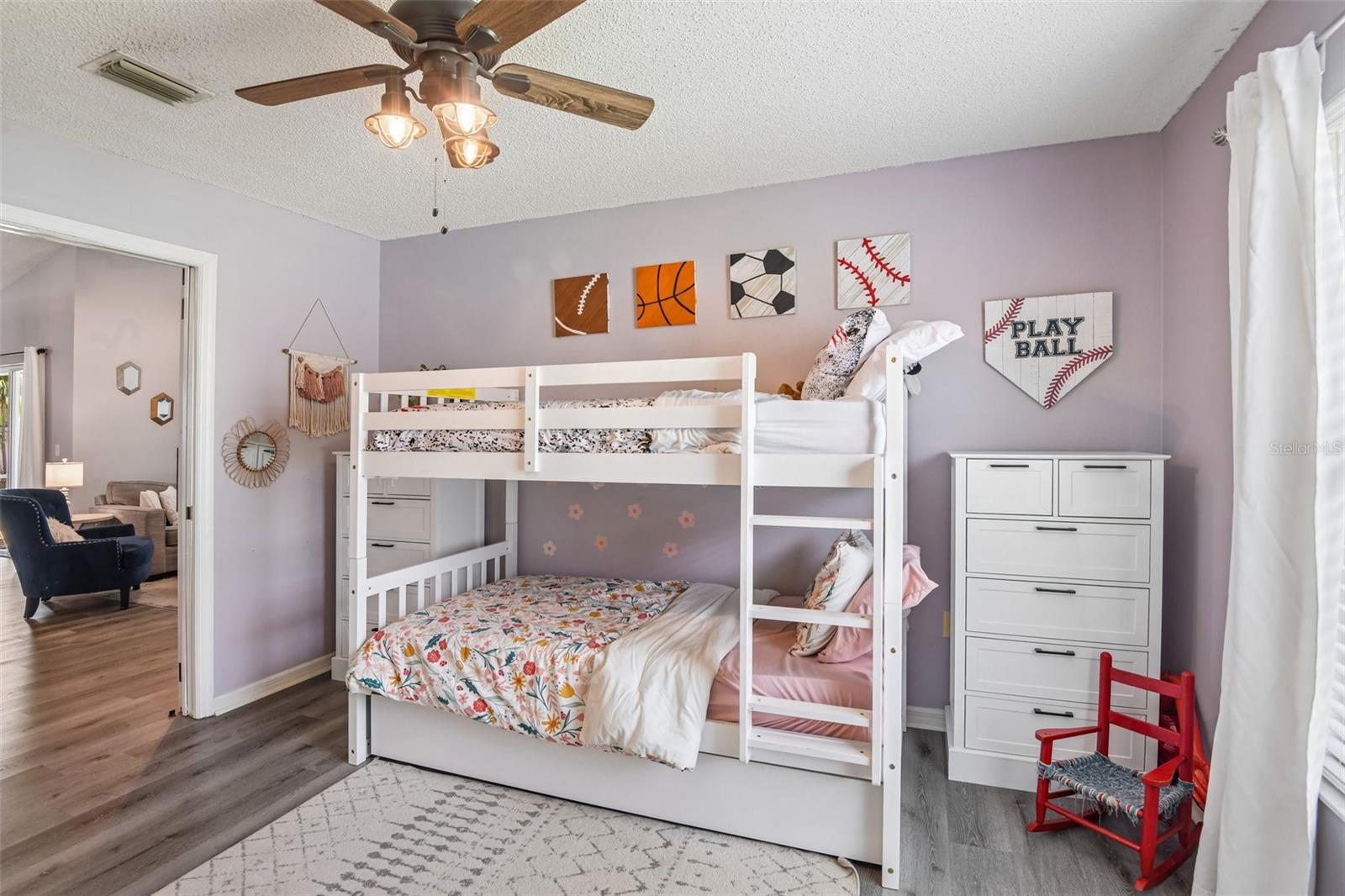 Centrally located bedroom or flex space