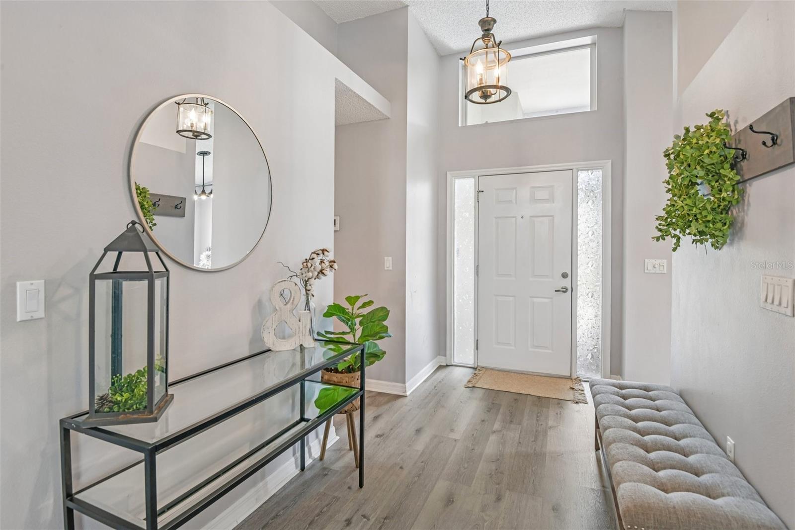 Light, bright welcoming foyer