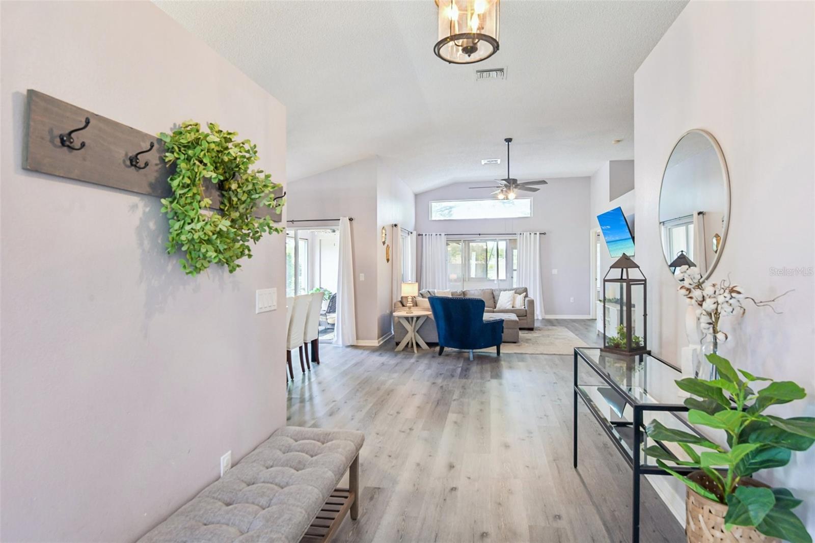 Vaulted ceilings and over 1,800 square feet of living space