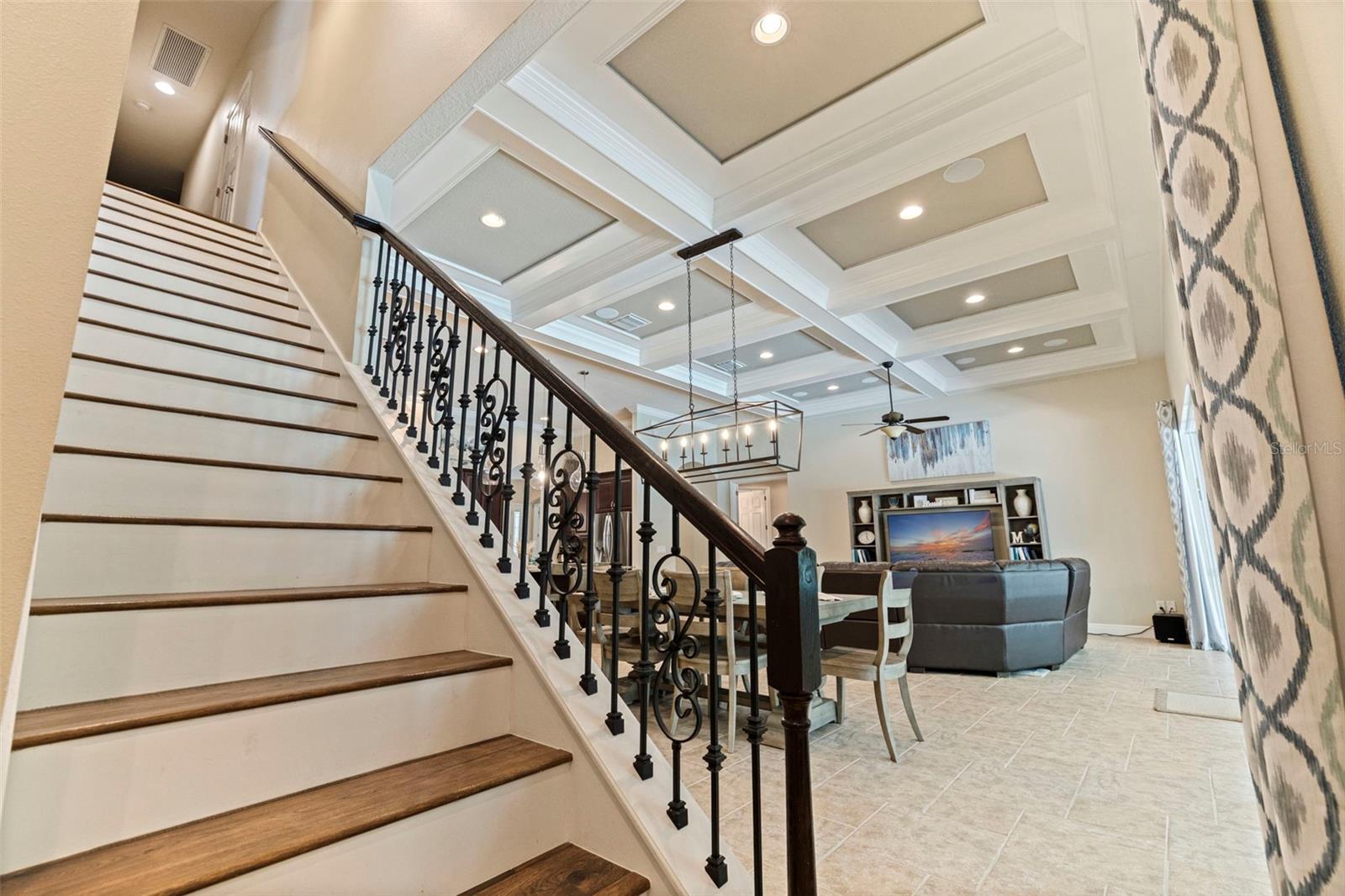 heading upstairs