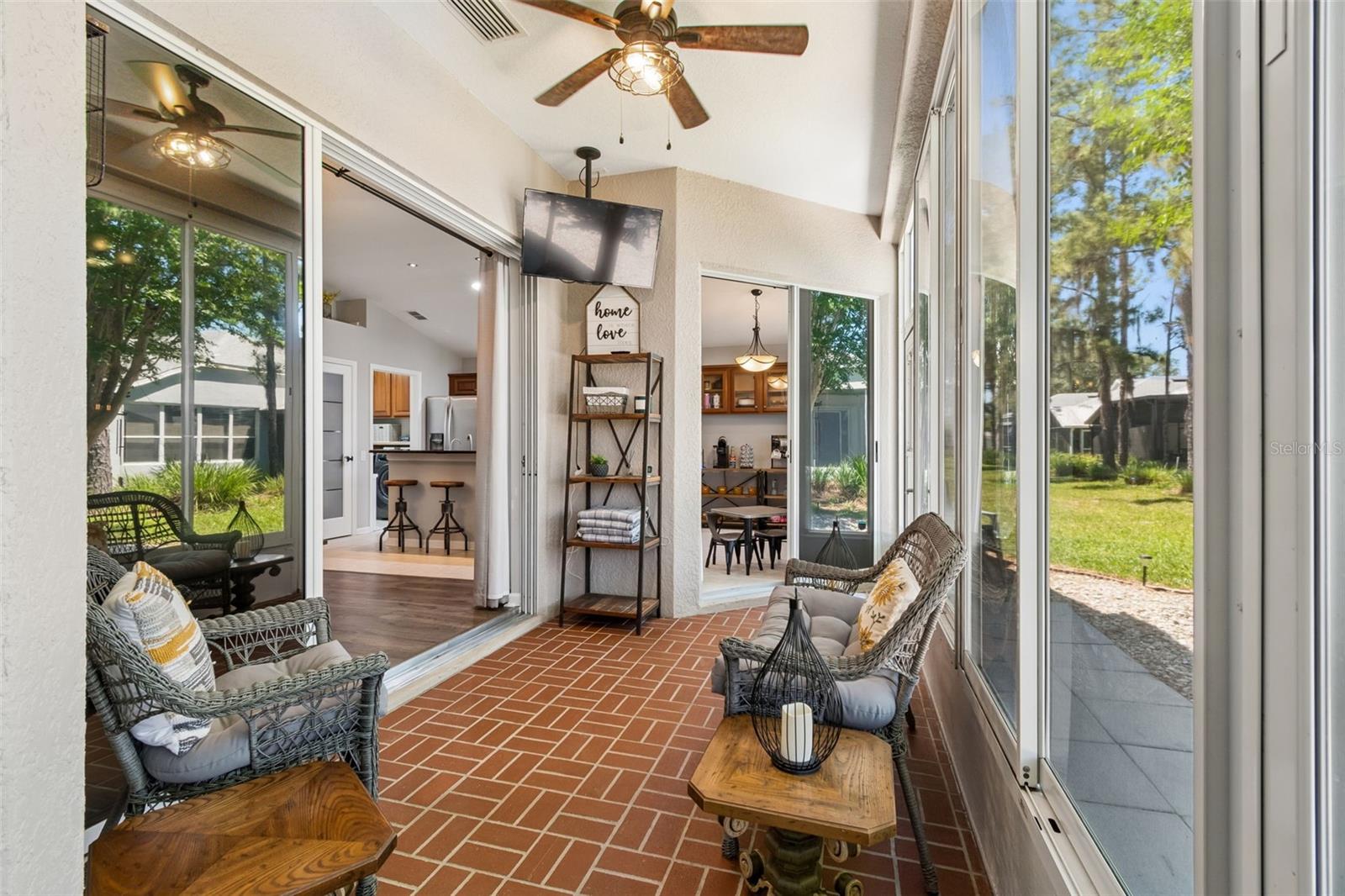 Enclosed rear porch