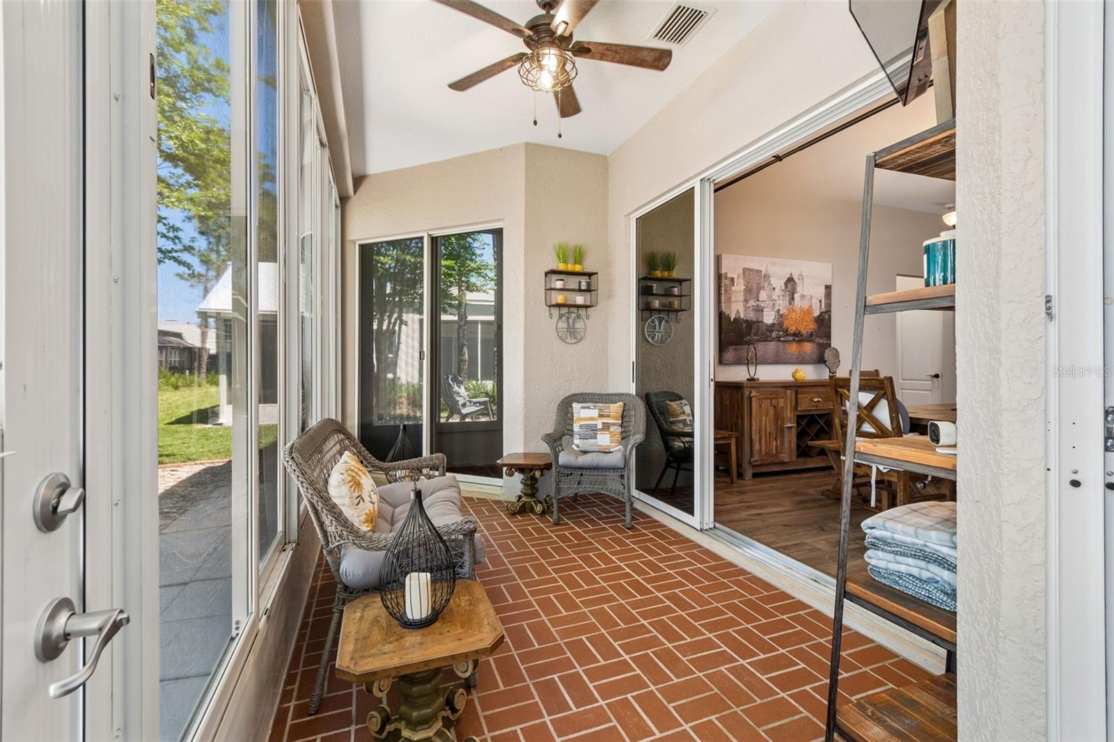 Enclosed rear porch