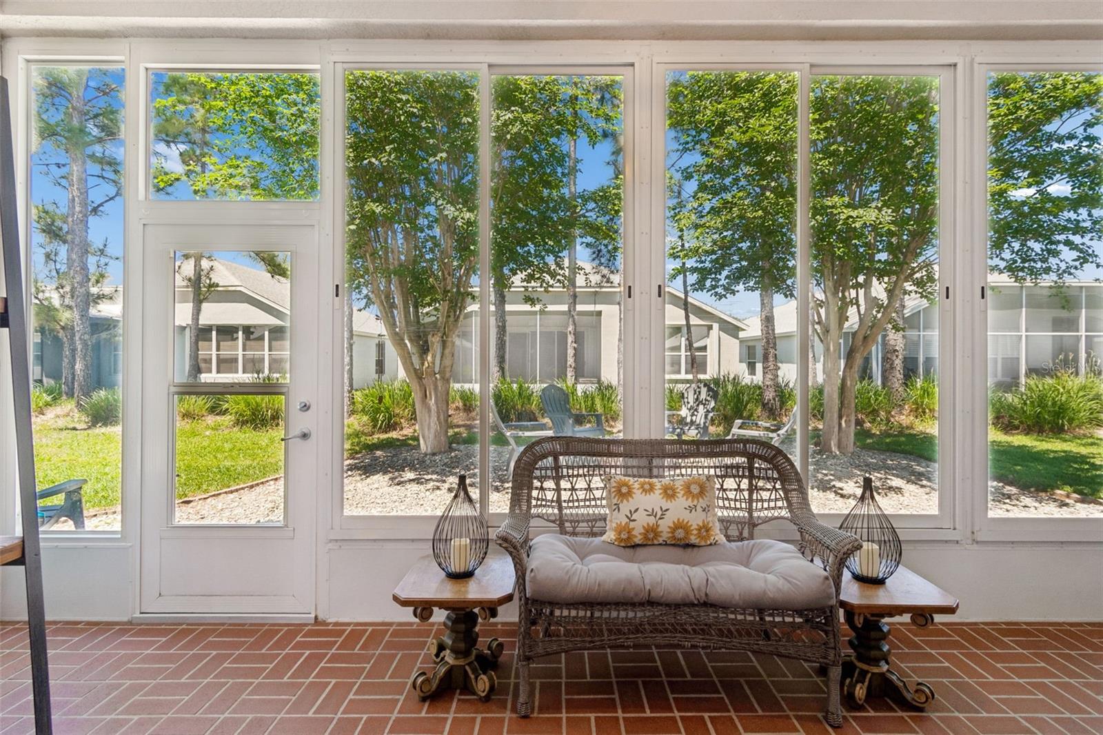 Enclosed rear porch